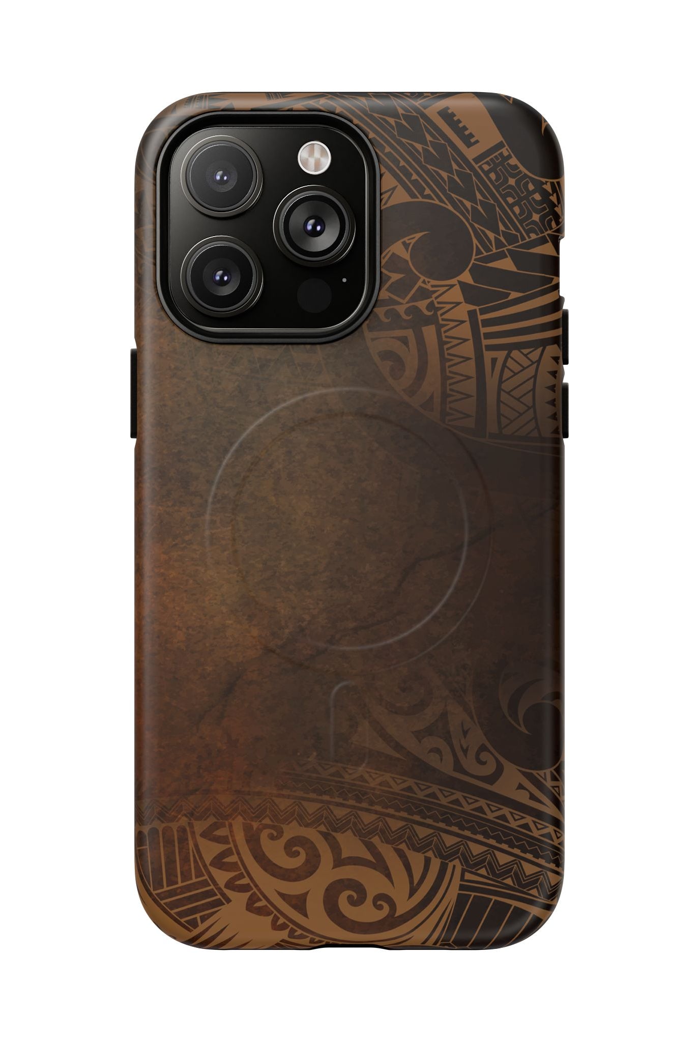 Aloha Aina MagSafe iPhone Case iPhone 14 Pro Max Matte - Hawaiian Earth Tone Polynesian Tribal Design - The Local Banyan