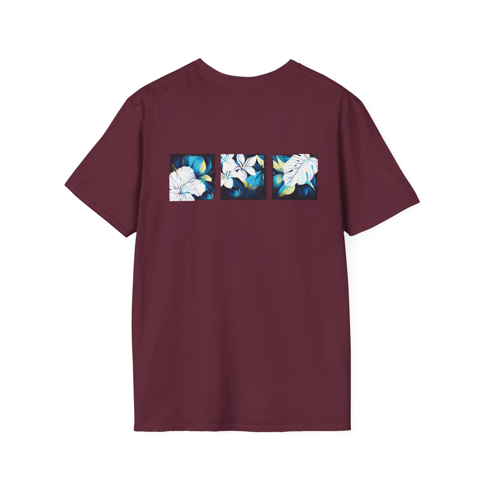 Coastal Bloom Soft Style Tee T-Shirt The Local Banyan S Maroon