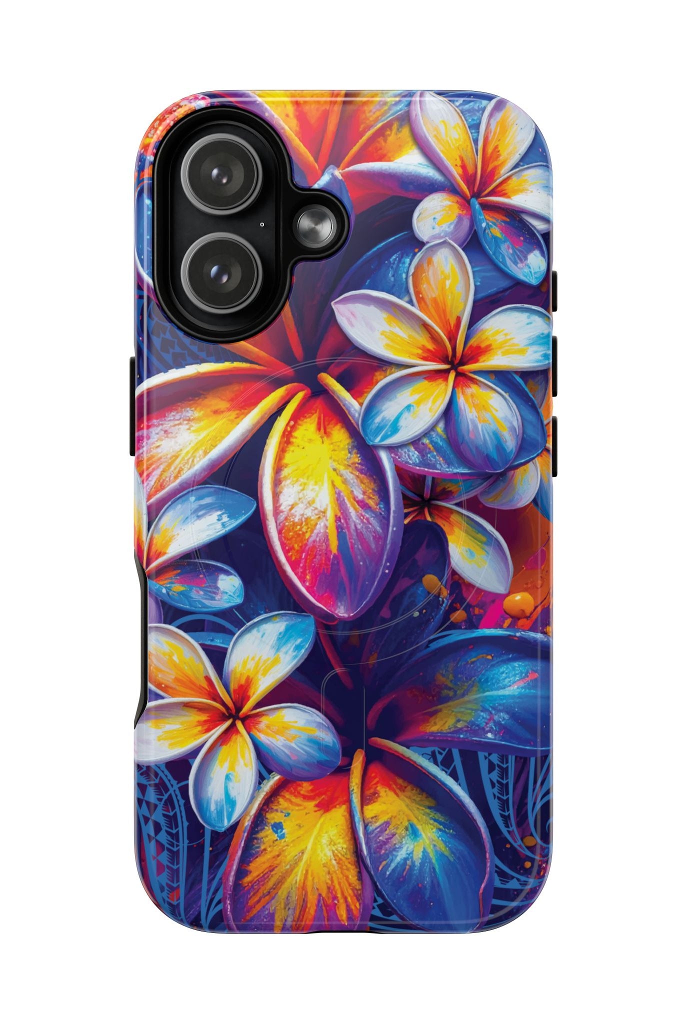 Sunset Ink MagSafe iPhone Case Side View - Dual Layer Drop Protection Hawaiian Phone Case - The Local Banyan