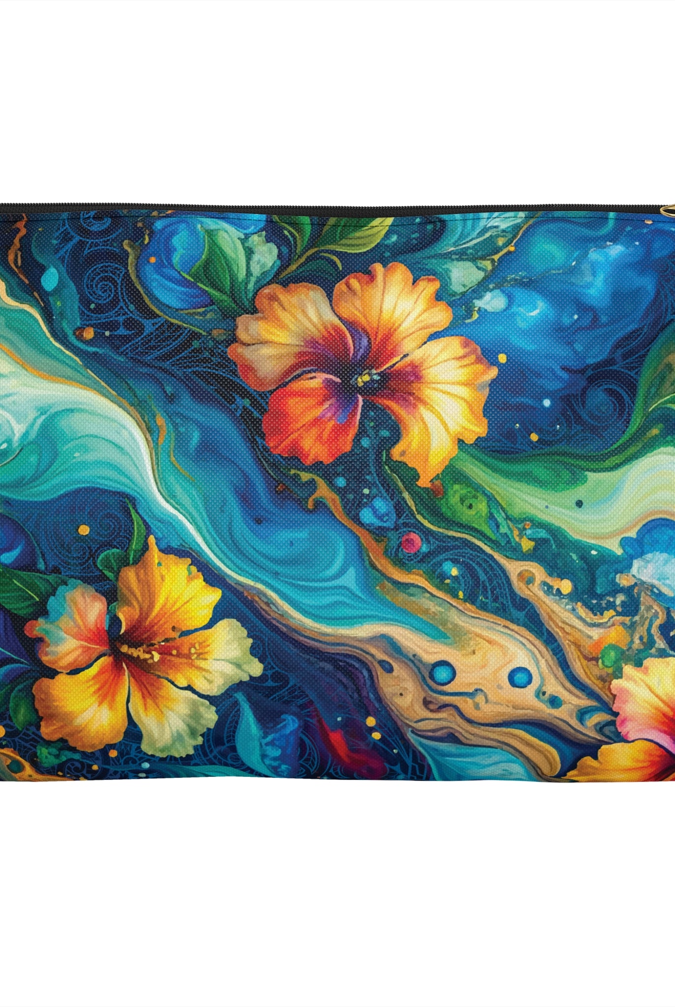 Aloalo Drift Travel Pouch Pouches The Local Banyan Large Black zipper