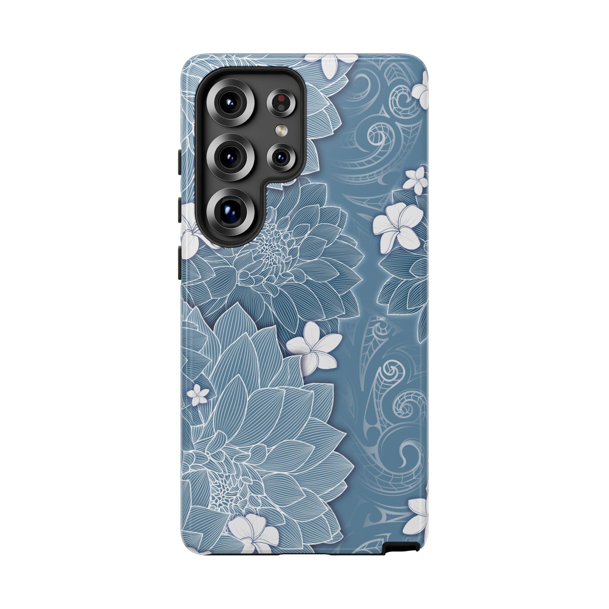 Pua La Tough Samsung Galaxy Case Side View - Dual Layer Drop Protection Hawaiian Phone Case - The Local Banyan