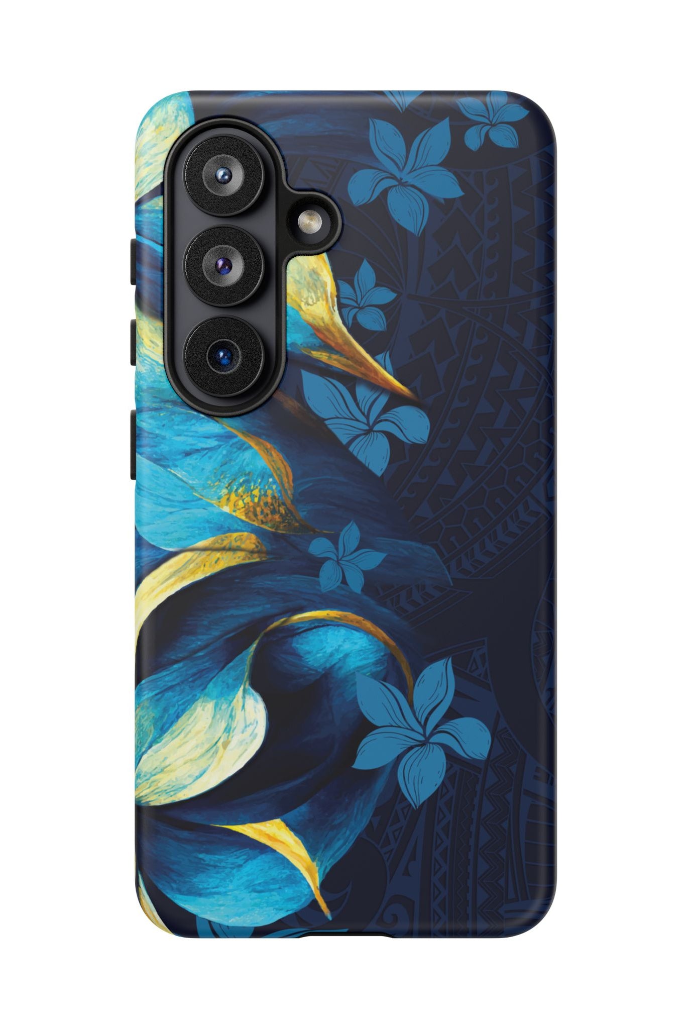 Po Mahina Tough Samsung Galaxy Case Side View - Dual Layer Drop Protection Hawaiian Phone Case - The Local Banyan