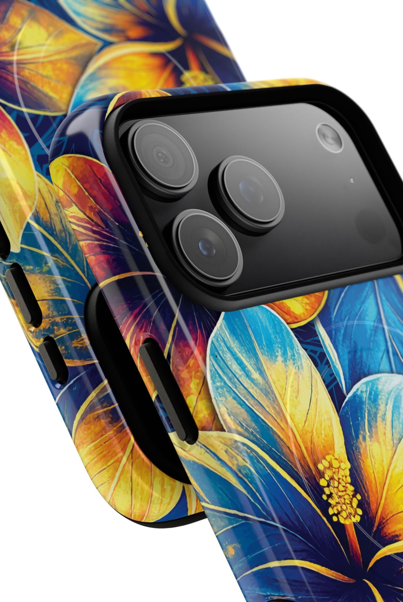 Pua La MagSafe iPhone Case Side View - Dual Layer Drop Protection Hawaiian Phone Case - The Local Banyan