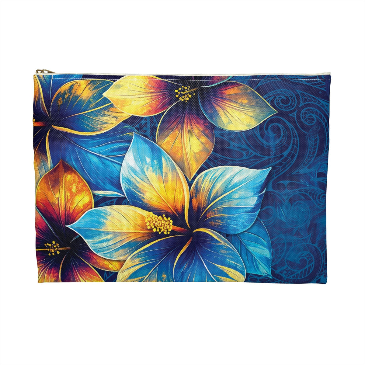 Pua La Travel Pouch Small White zipper The Local Banyan