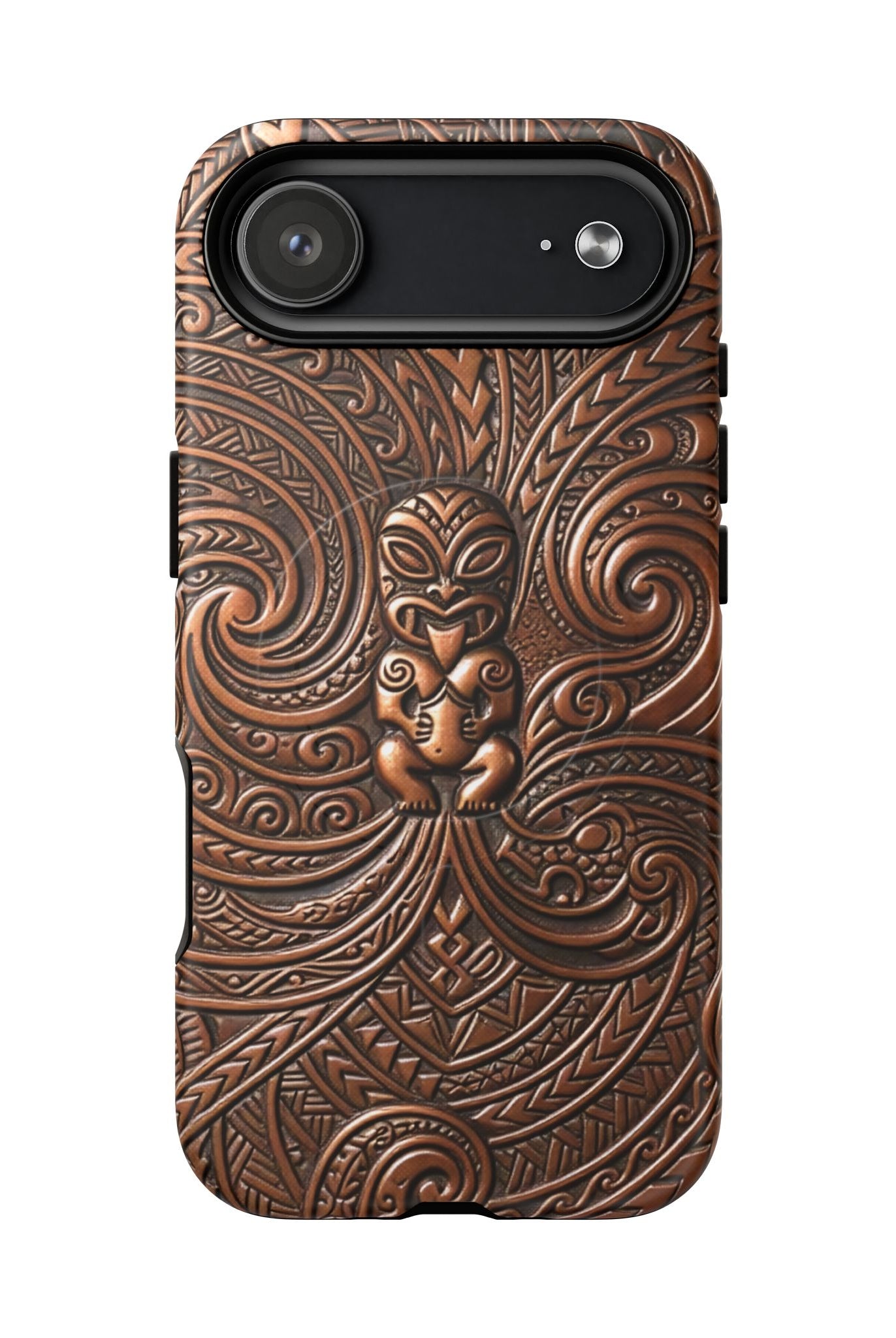 Paa Guardian MagSafe iPhone Case Side View - Dual Layer Drop Protection Hawaiian Phone Case - The Local Banyan