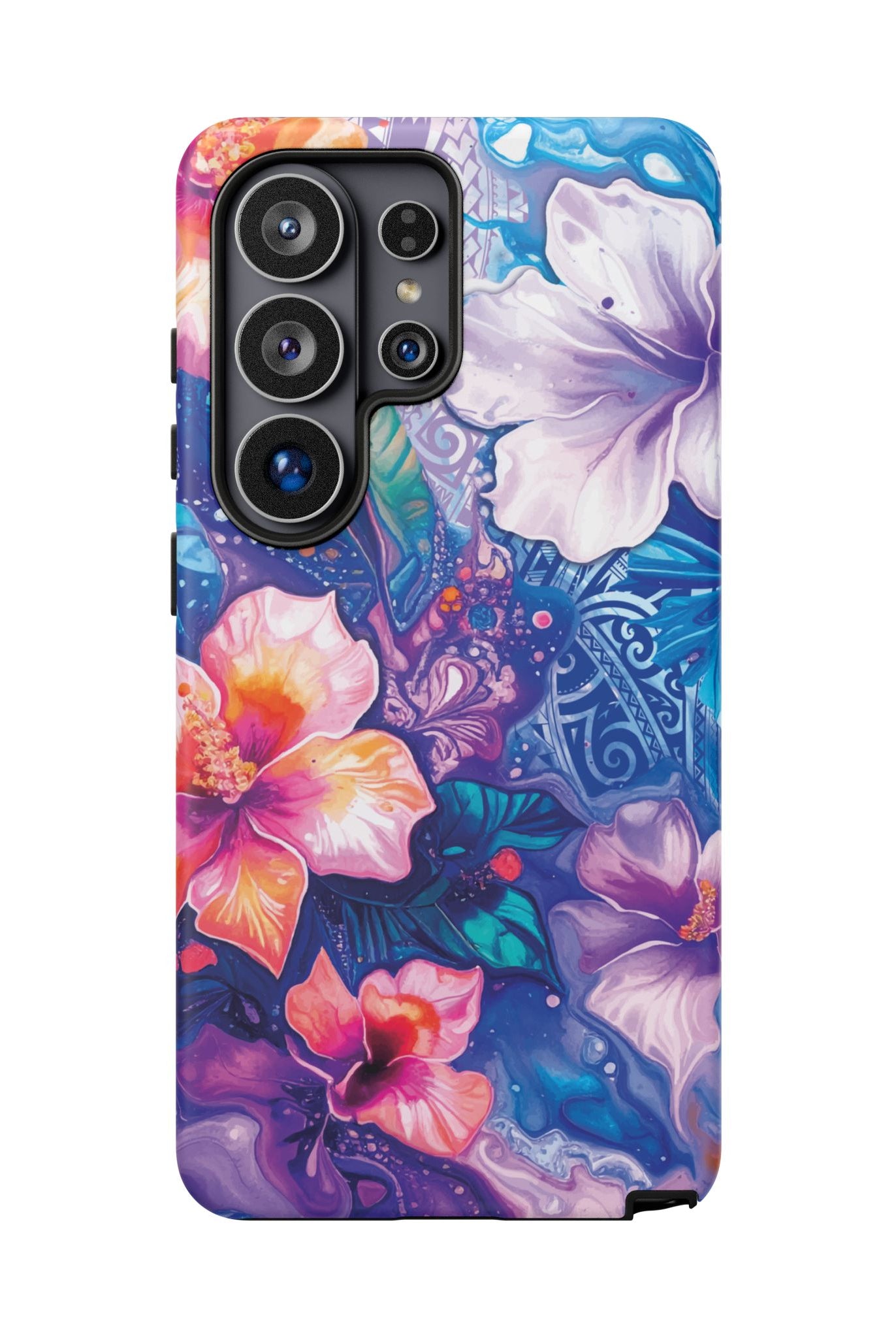 Aloha Wai Tough Samsung Galaxy Case Samsung Galaxy S26 Ultra Matte - Hawaiian Aloha Tropical Floral Design - The Local Banyan