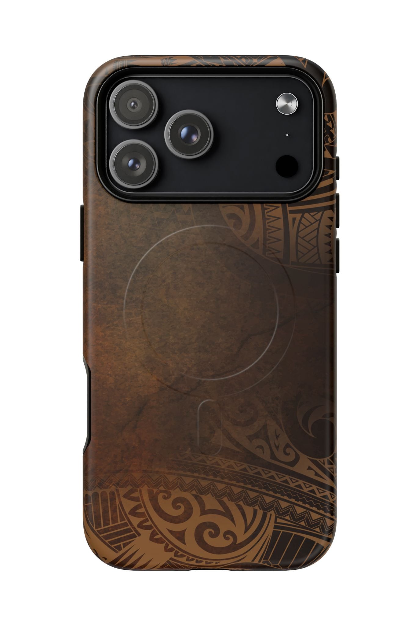 Aloha Aina MagSafe iPhone Case iPhone 17 Pro Max Matte - Hawaiian Earth Tone Polynesian Tribal Design - The Local Banyan