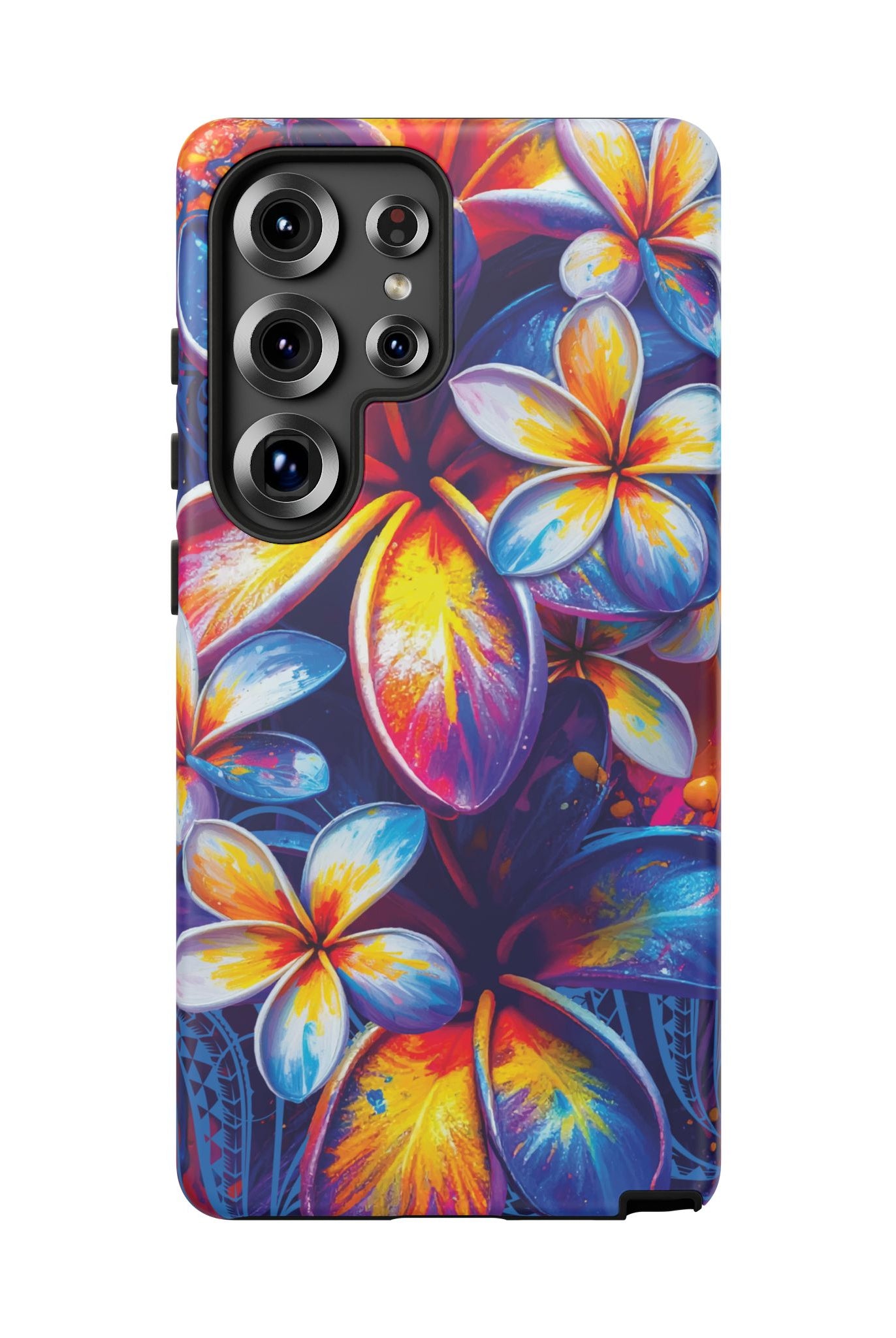 Sunset Ink Tough Samsung Galaxy Case Side View - Dual Layer Drop Protection Hawaiian Phone Case - The Local Banyan