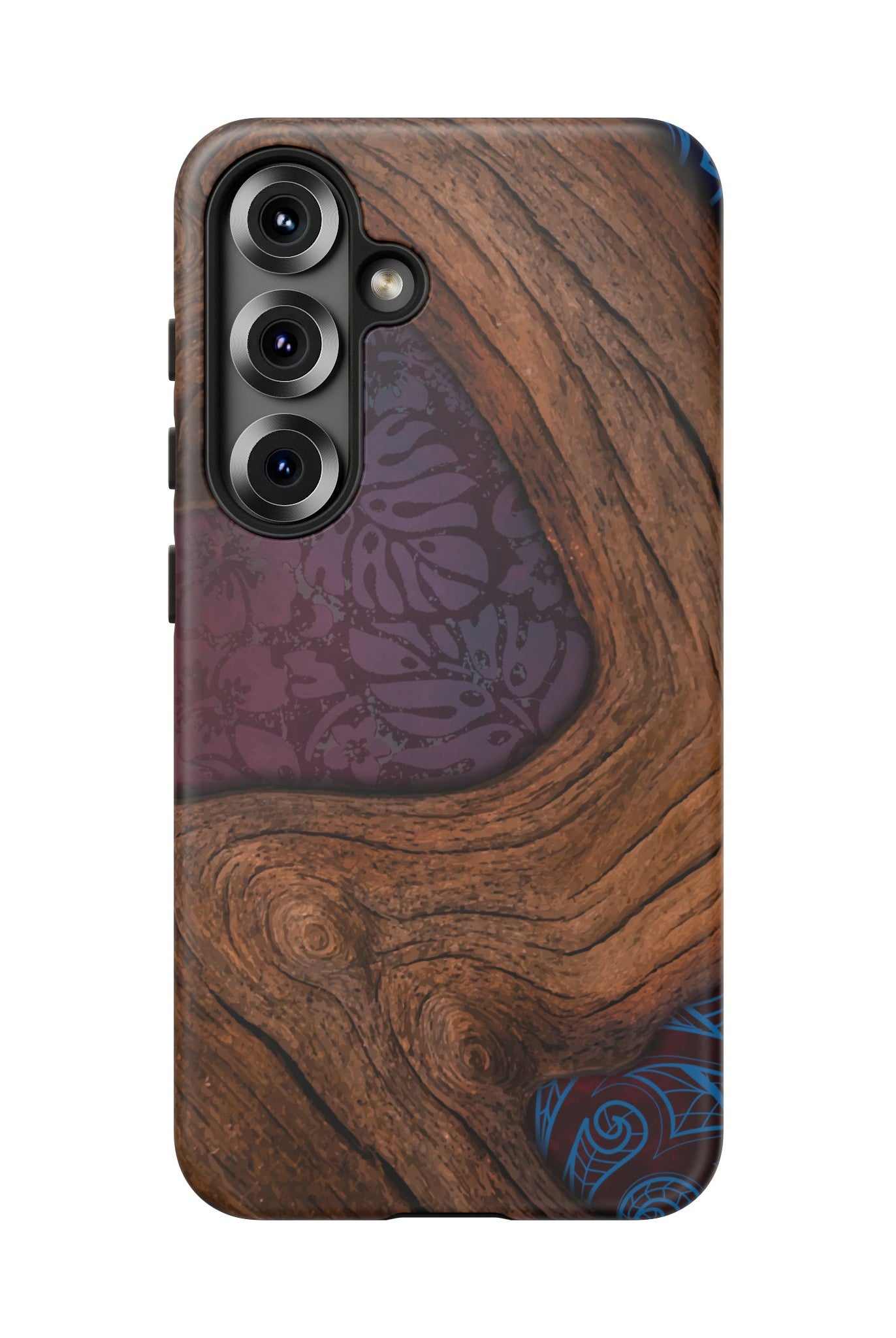 Rooted Tough Samsung Galaxy Case Side View - Dual Layer Drop Protection Hawaiian Phone Case - The Local Banyan