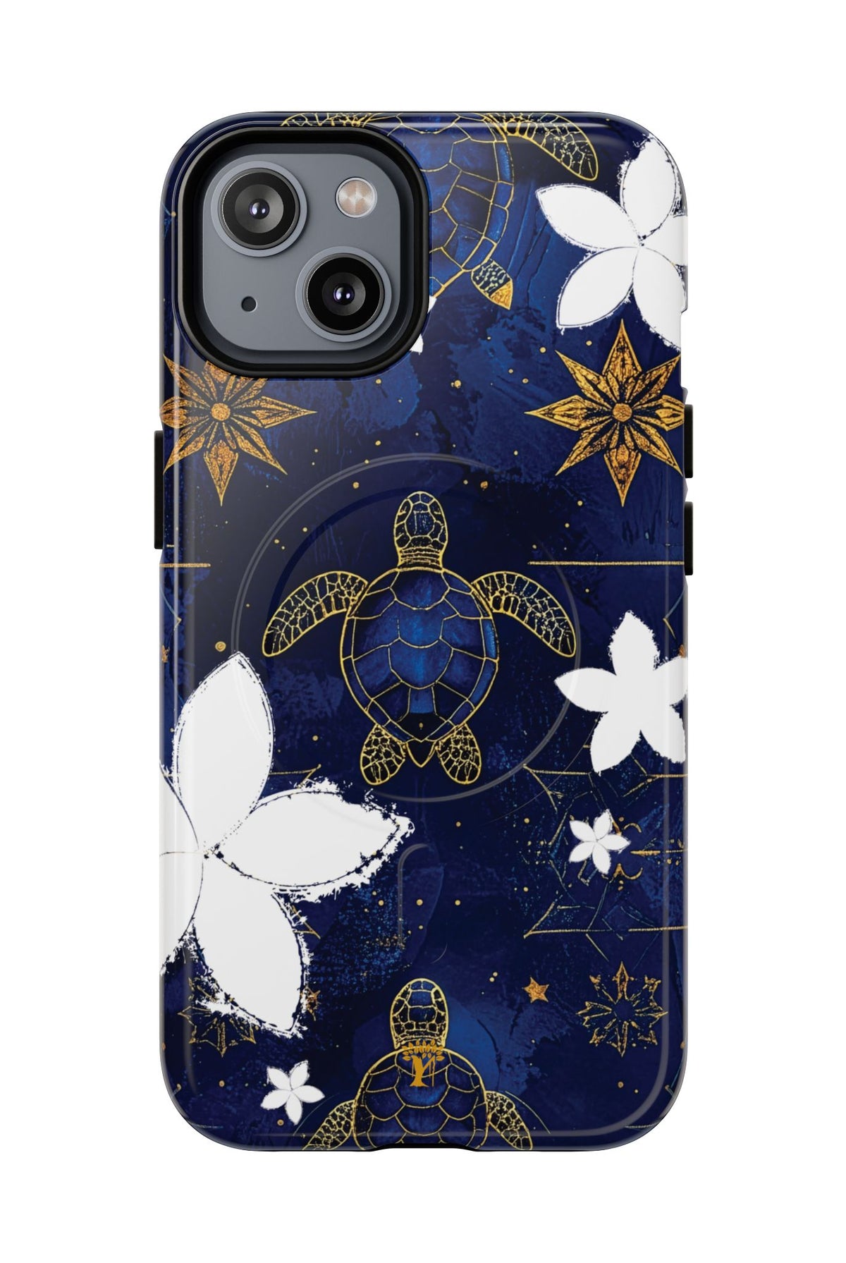 Tapa Hoku Honu Magnetic Case for iPhone iPhone 14 Glossy The Local Banyan