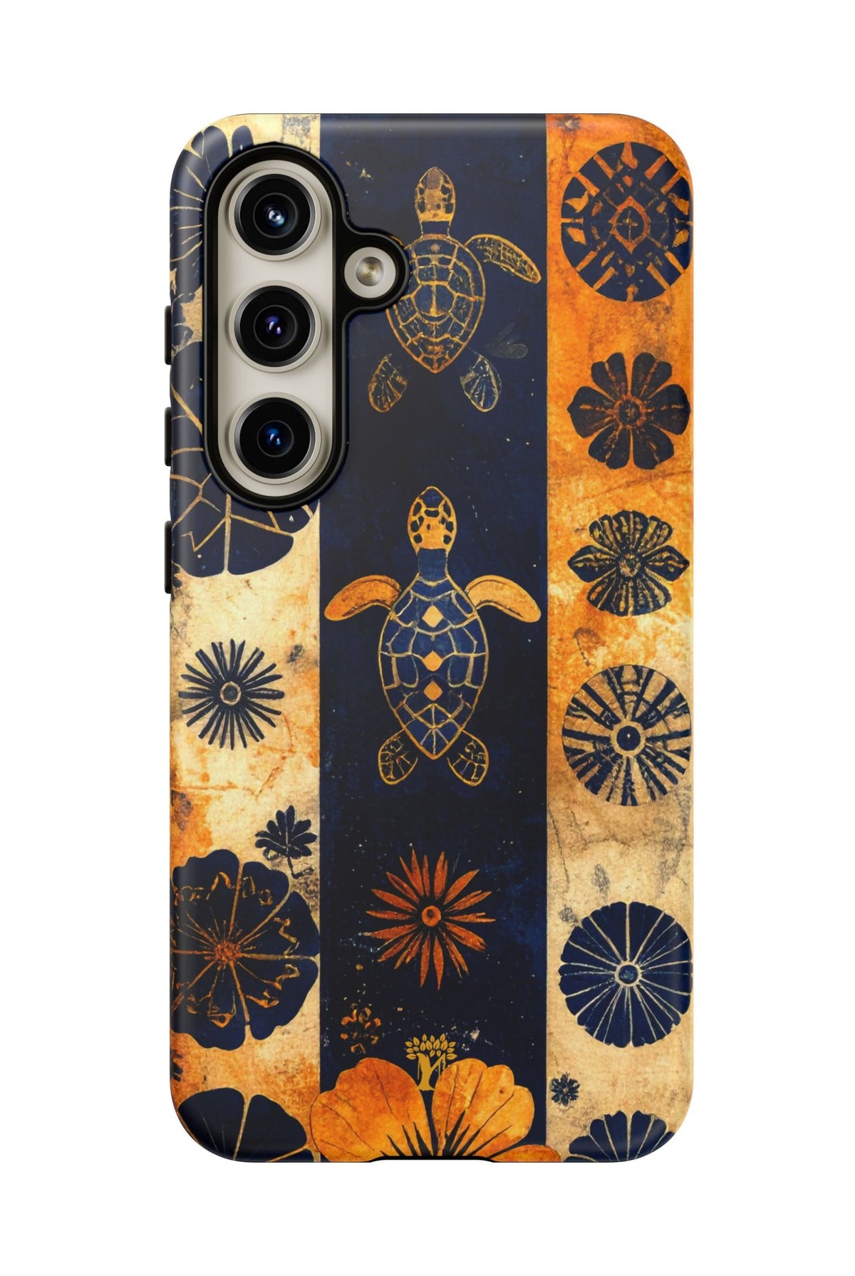 Tapa Pua Lehua Honu Tough Case for Samsung Galaxy Samsung Galaxy S24 Matte The Local Banyan