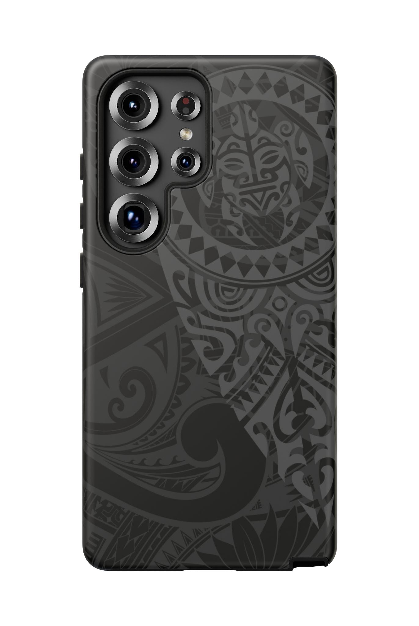 Tribal Guardian Tough Samsung Galaxy Case Side View - Dual Layer Drop Protection Hawaiian Phone Case - The Local Banyan