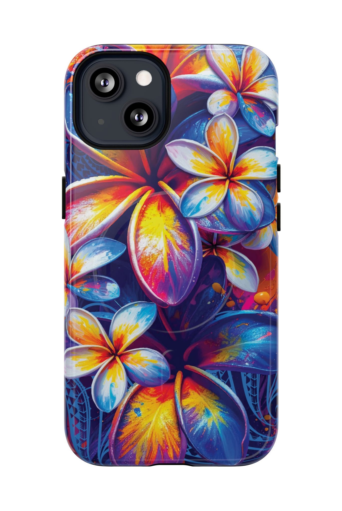 Sunset Ink MagSafe iPhone Case Side View - Dual Layer Drop Protection Hawaiian Phone Case - The Local Banyan