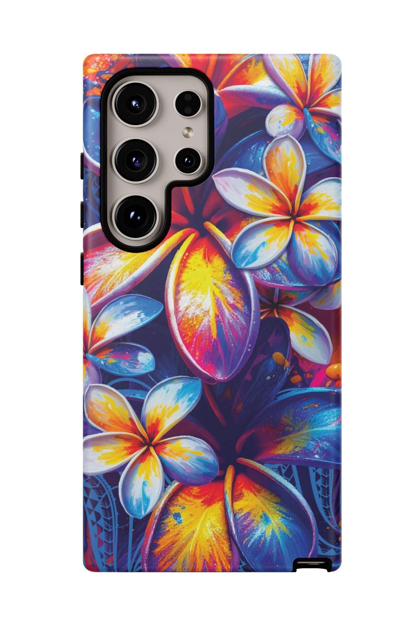 Sunset Ink Tough Samsung Galaxy Case Side View - Dual Layer Drop Protection Hawaiian Phone Case - The Local Banyan
