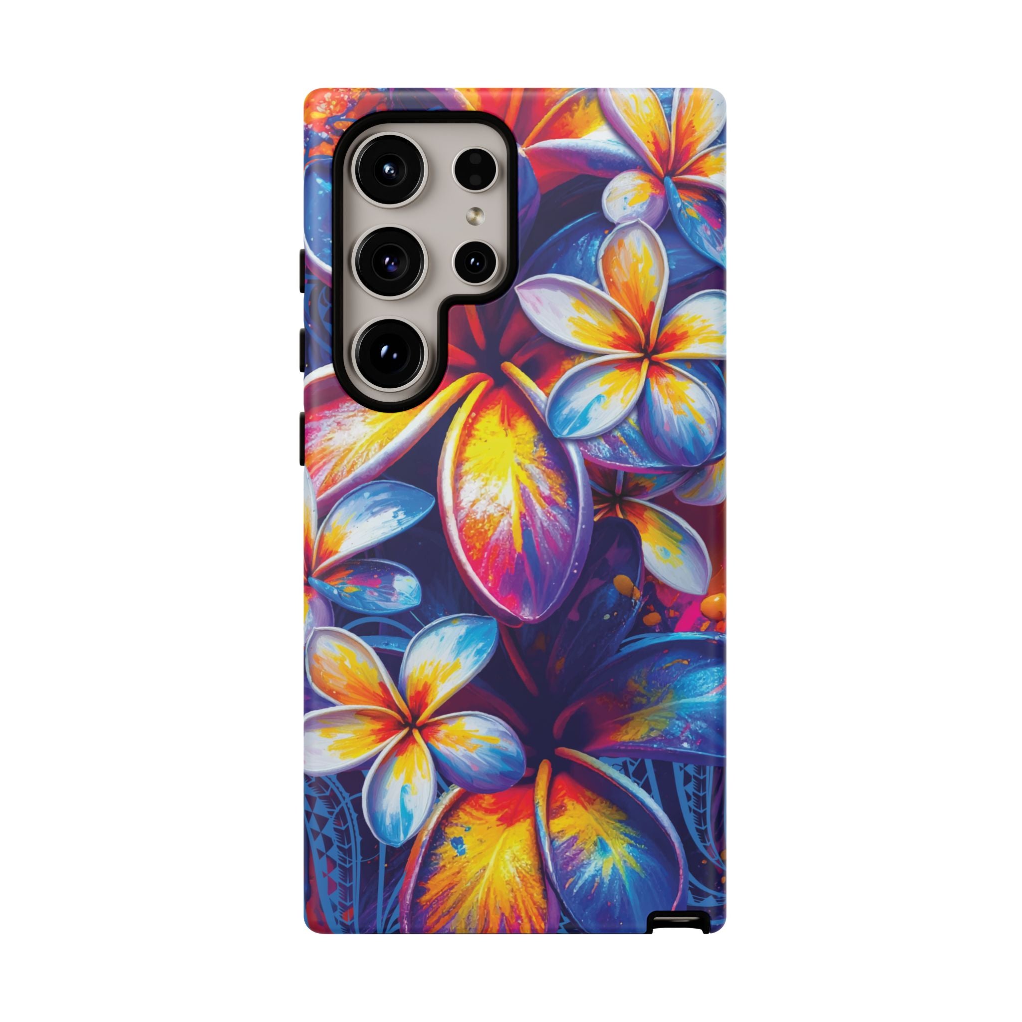 Sunset Ink Tough Samsung Galaxy Case Side View - Dual Layer Drop Protection Hawaiian Phone Case - The Local Banyan