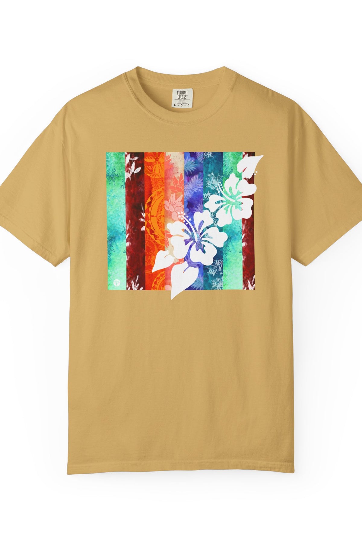 Tropical Vibes Soft Style Tee Mustard S The Local Banyan