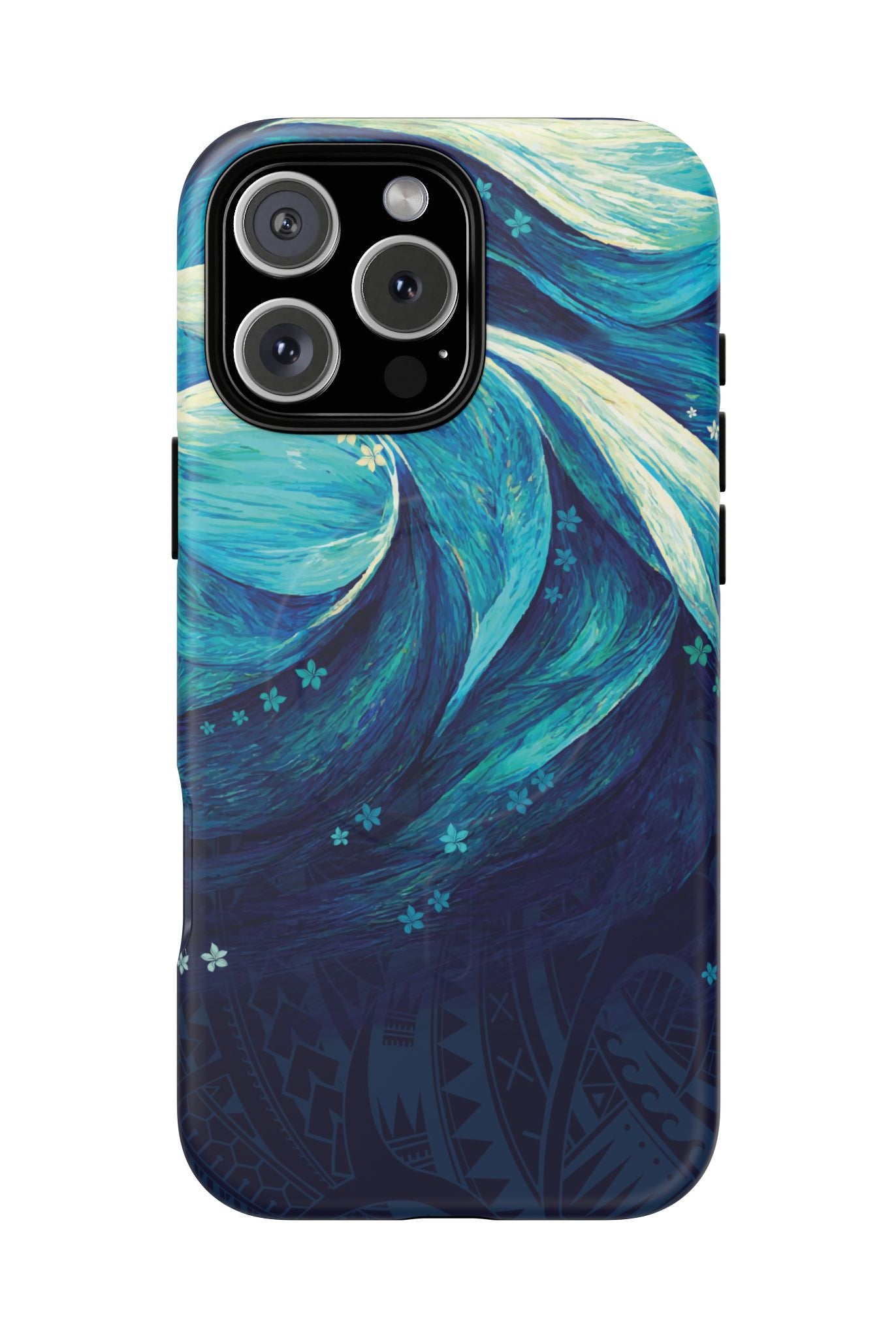 Eternal Mana MagSafe iPhone Case iPhone 16 Pro Max Matte - Hawaiian Ocean Wave Polynesian Tribal Design - The Local Banyan
