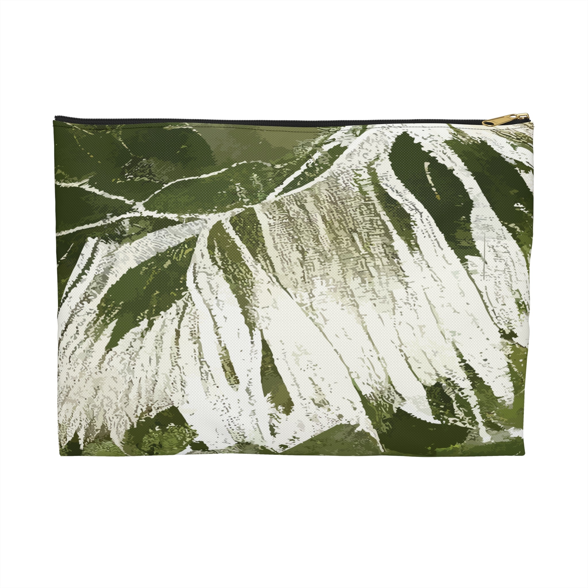 Island Breeze Travel Pouch Pouches The Local Banyan Large Black zipper