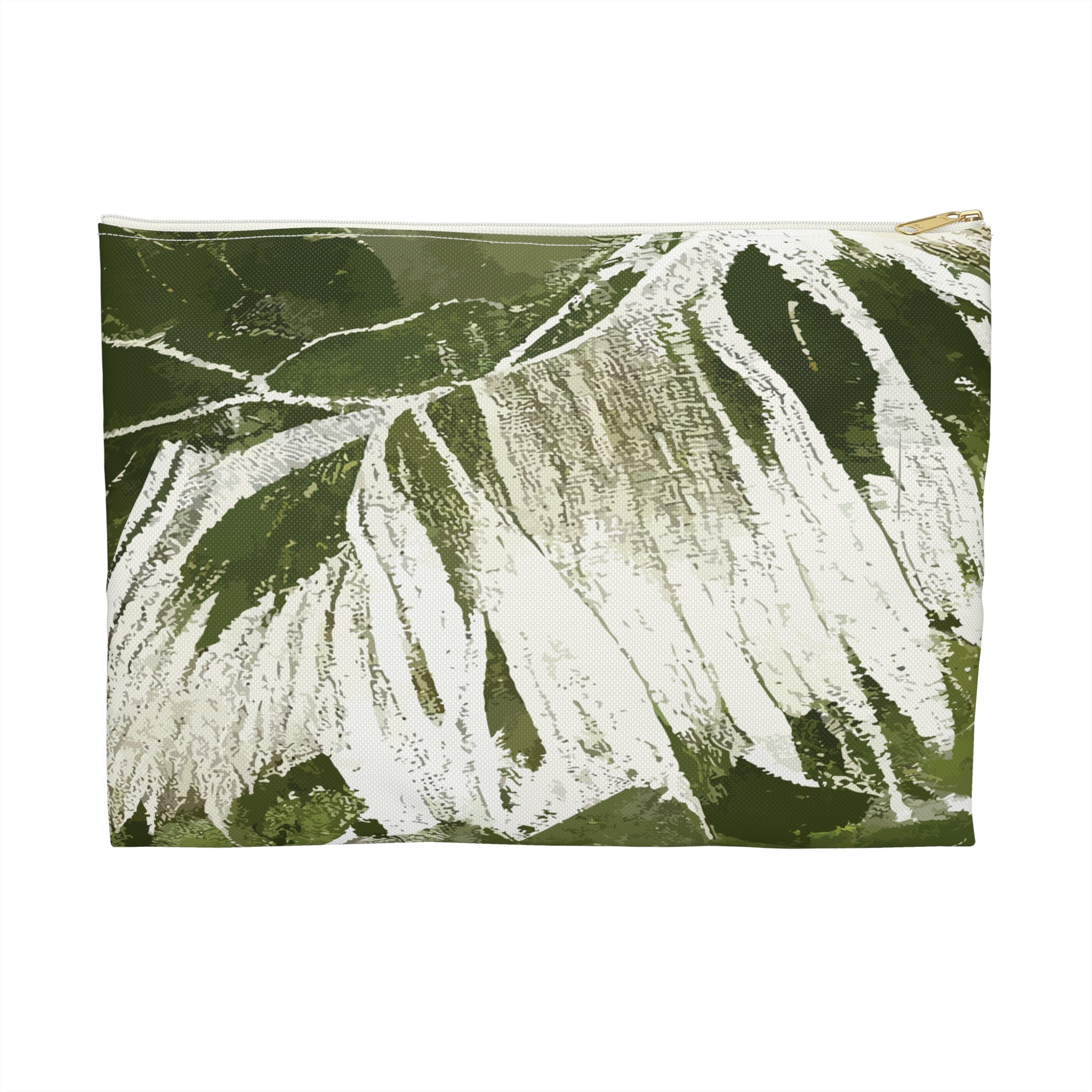 Island Breeze Travel Pouch Pouches The Local Banyan Large White zipper