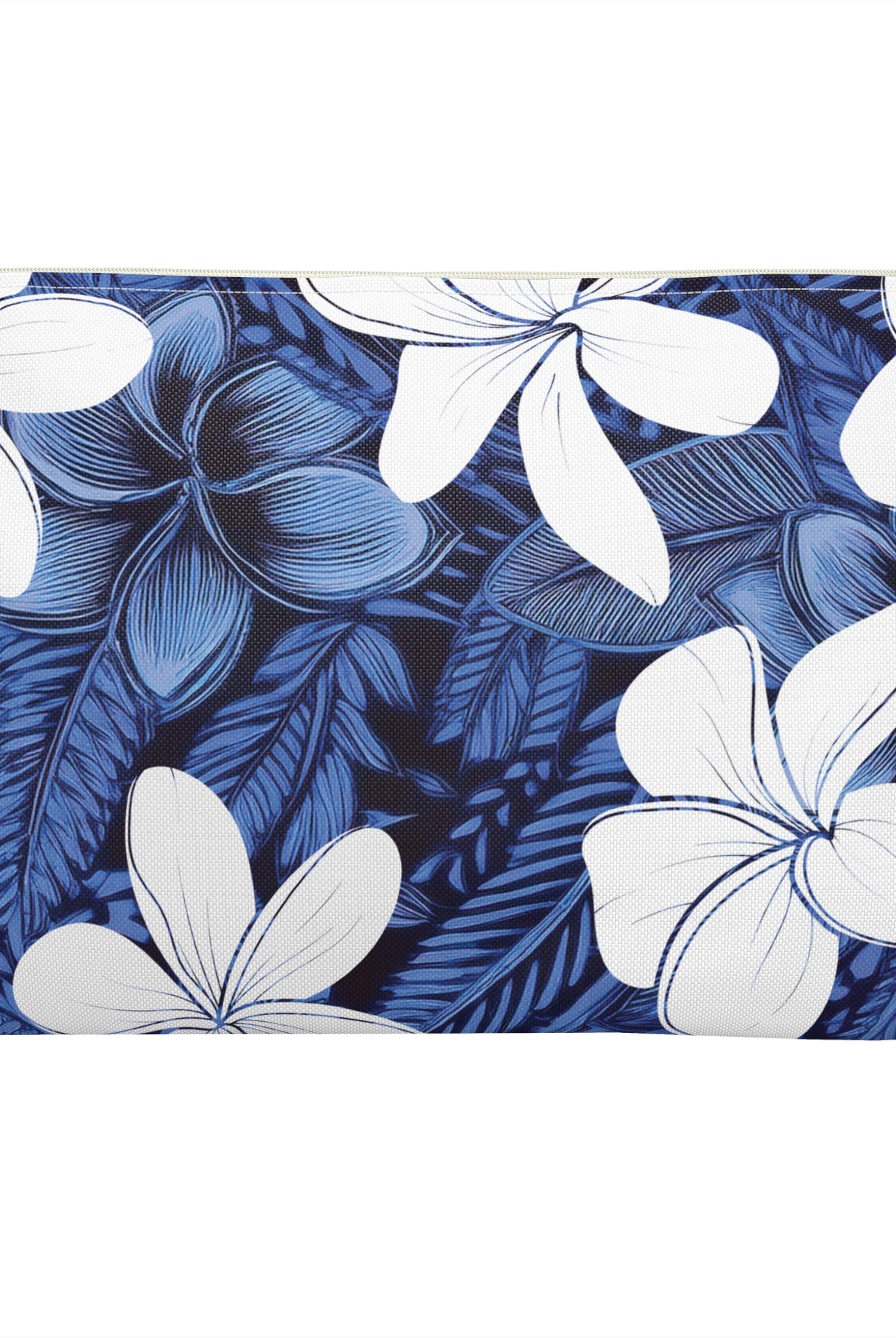 Eternal Blue Plumeria Travel Pouch Pouches The Local Banyan