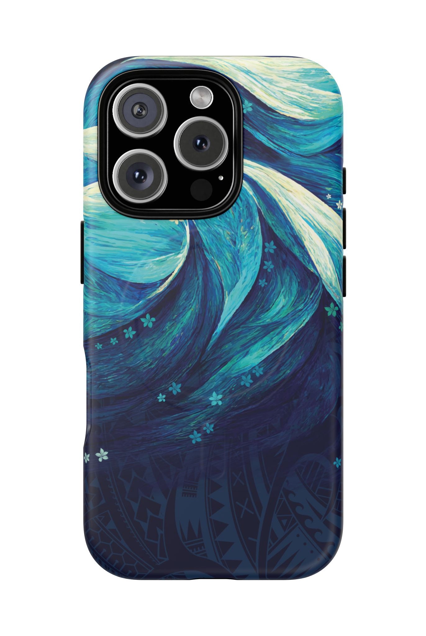 Eternal Mana MagSafe iPhone Case iPhone 16 Pro Matte - Hawaiian Ocean Wave Polynesian Tribal Design - The Local Banyan