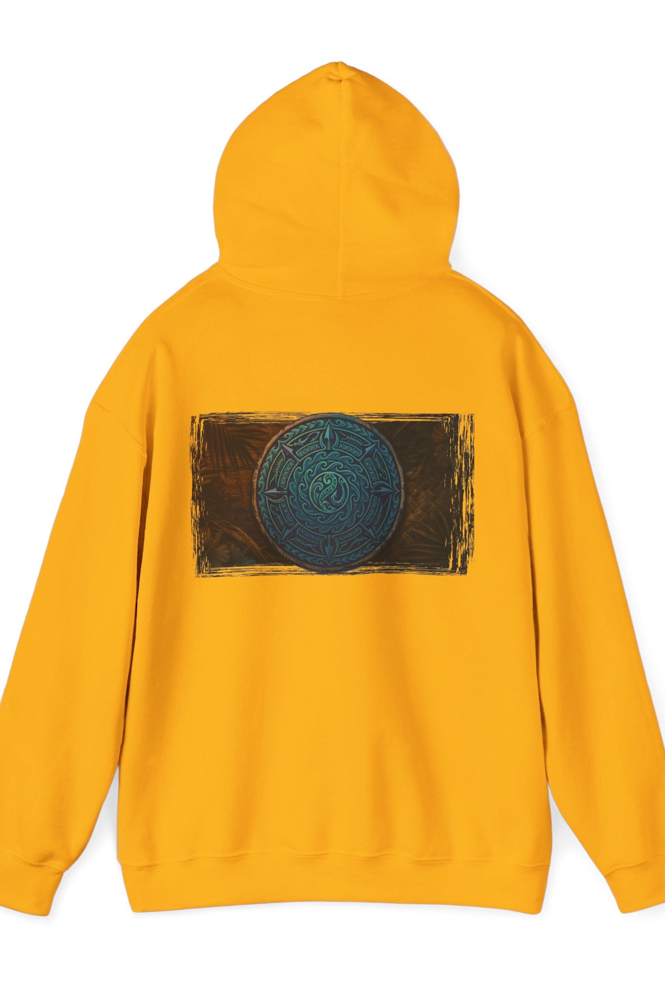 Makau Mana Heavy Blended Hooded Sweatshirt Gold S The Local Banyan