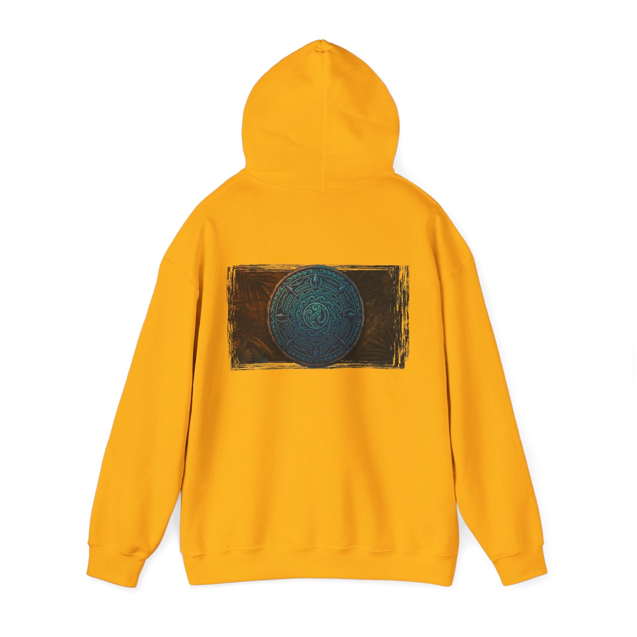 Makau Mana Heavy Blended Hooded Sweatshirt Gold S The Local Banyan