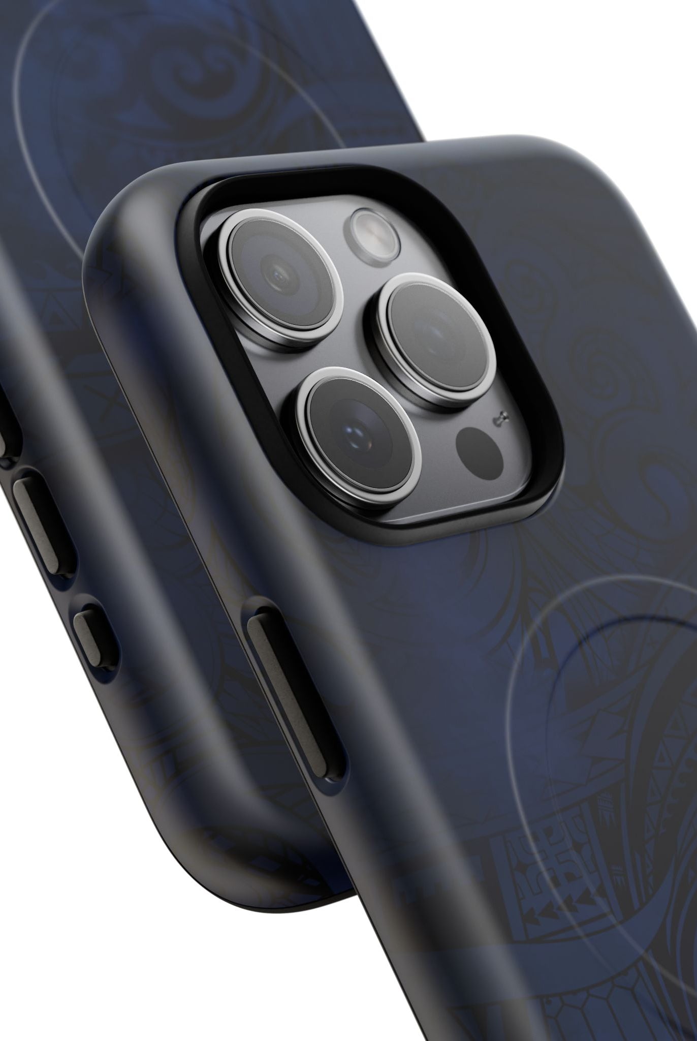 Midnight Essence MagSafe iPhone Case Side View - Dual Layer Drop Protection Hawaiian Phone Case - The Local Banyan