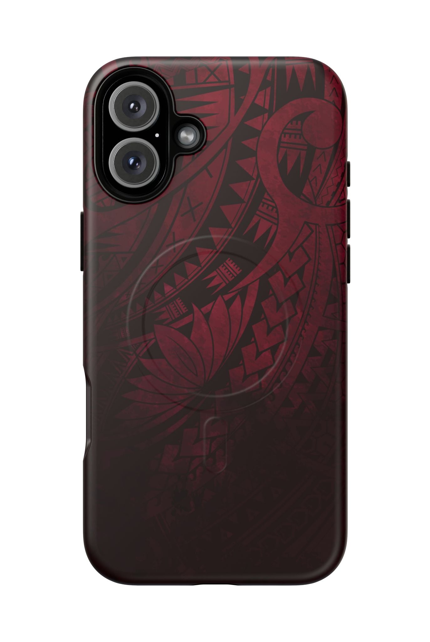 Eternal Ember MagSafe iPhone Case iPhone 16 Plus Matte - Hawaiian Red Tribal Polynesian Design - The Local Banyan