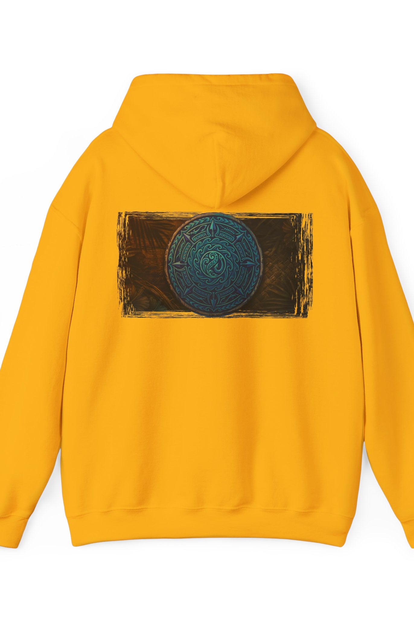 Makau Mana Heavy Blended Hooded Sweatshirt Gold S The Local Banyan