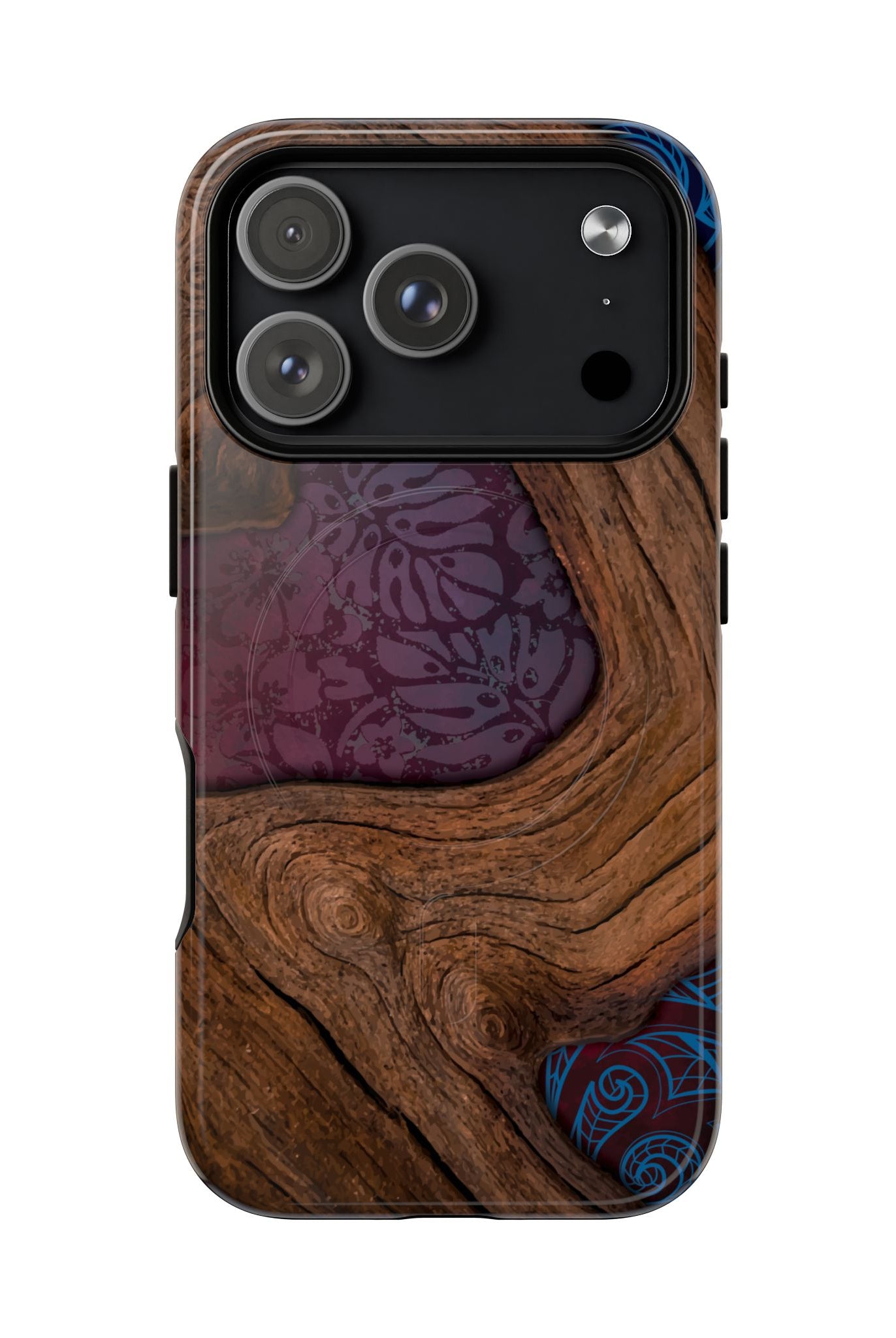 Rooted MagSafe iPhone Case Side View - Dual Layer Drop Protection Hawaiian Phone Case - The Local Banyan