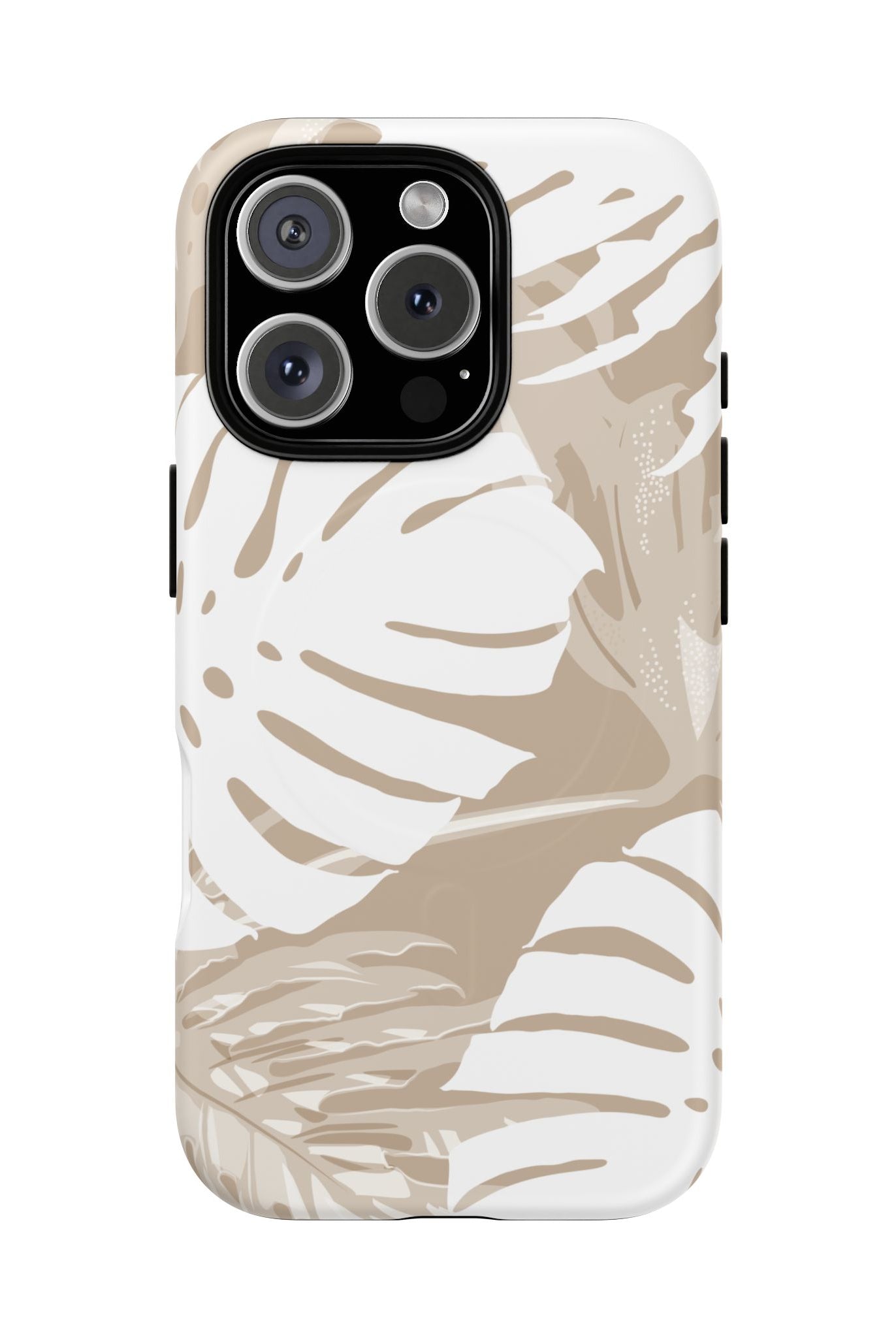 Exotic Monstera MagSafe iPhone Case iPhone 16 Pro Matte - Hawaiian Tropical Monstera Botanical Neutral Design - The Local Banyan