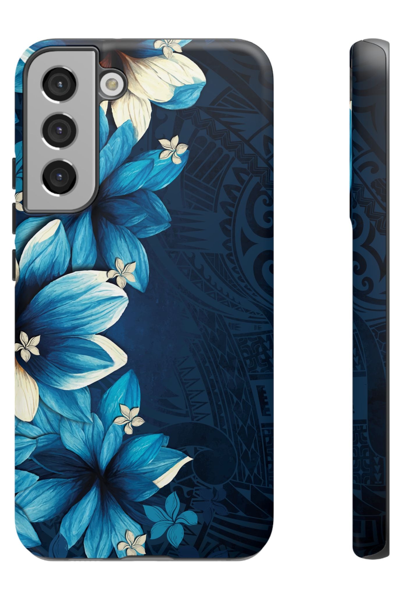 Leilani Nights Tough Samsung Galaxy Case Side View - Dual Layer Drop Protection Hawaiian Phone Case - The Local Banyan