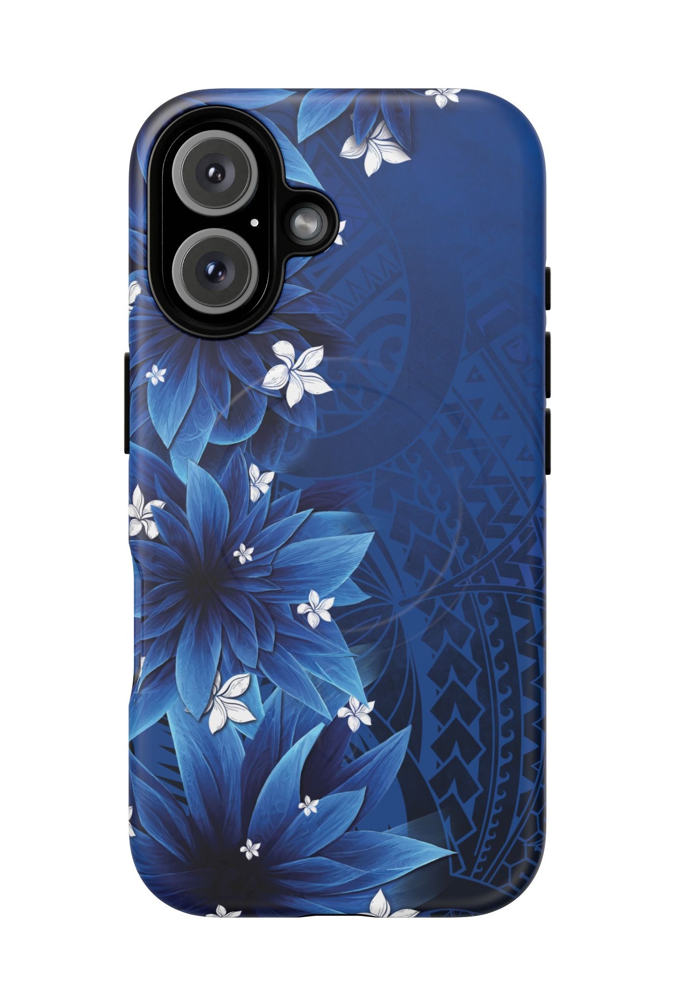 Hoku Pua MagSafe iPhone Case iPhone 16 Matte - Hawaiian Blue Star Flower Polynesian Design - The Local Banyan