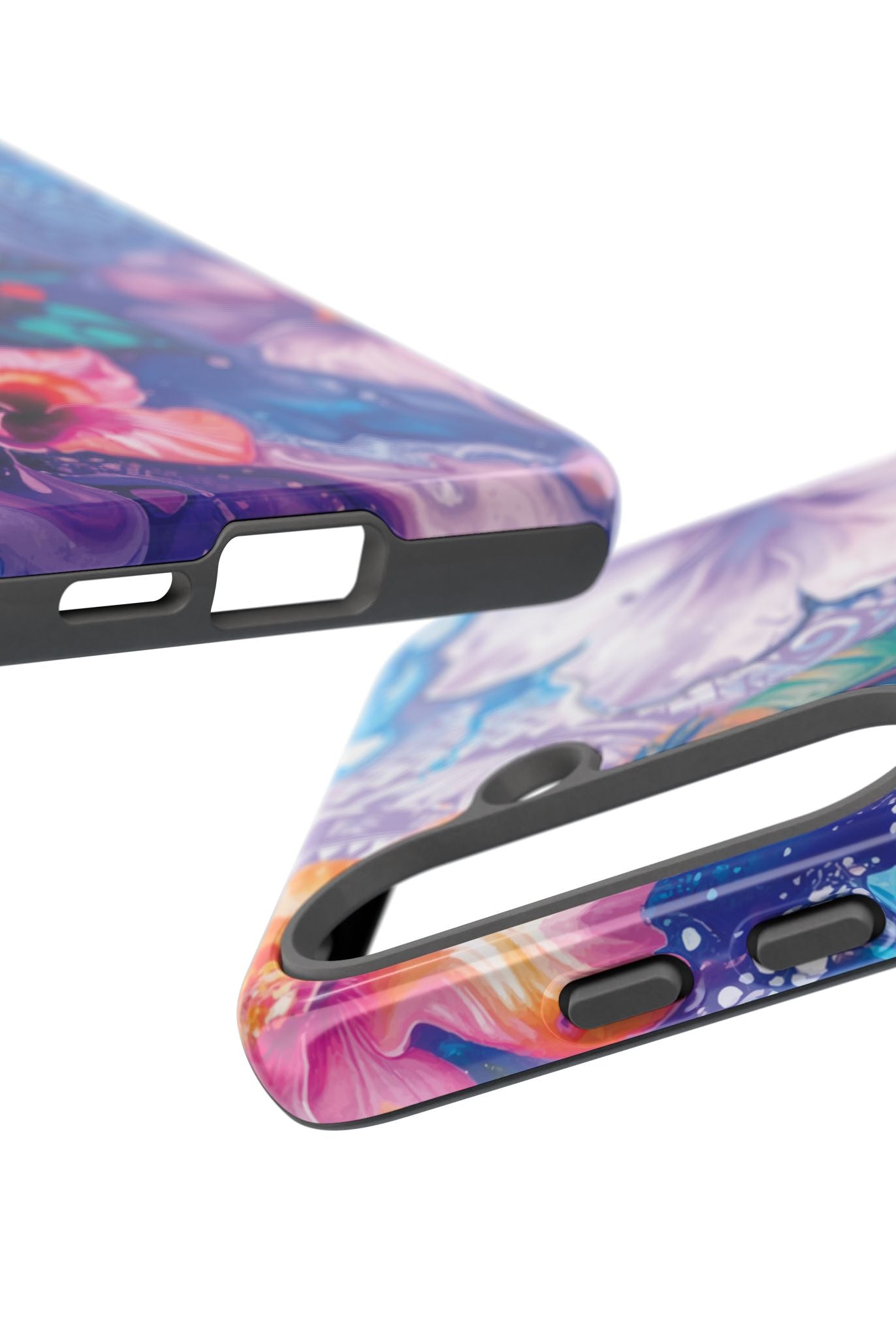 Woman holding Aloha Wai Tough Samsung Galaxy Case - Hawaiian Aloha Tropical Floral Design - The Local Banyan