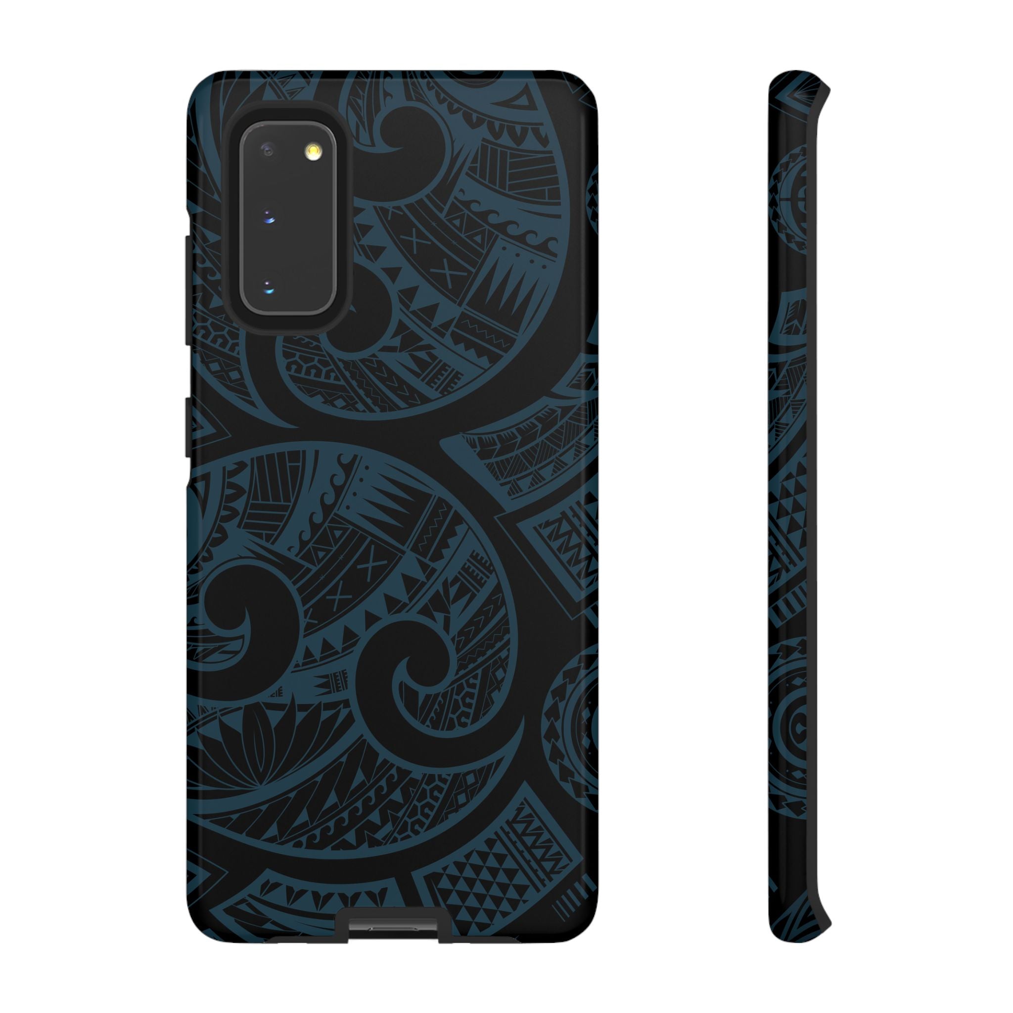 Island Tribal Royal Teal Tough Case for Samsung Galaxy Phone Case The Local Banyan Samsung Galaxy S20 Glossy