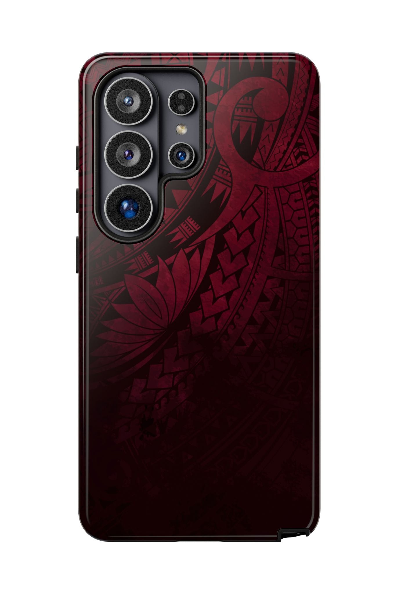 Eternal Ember Tough Samsung Galaxy Case Samsung Galaxy S26 Ultra Glossy - Hawaiian Red Tribal Polynesian Design - The Local Banyan