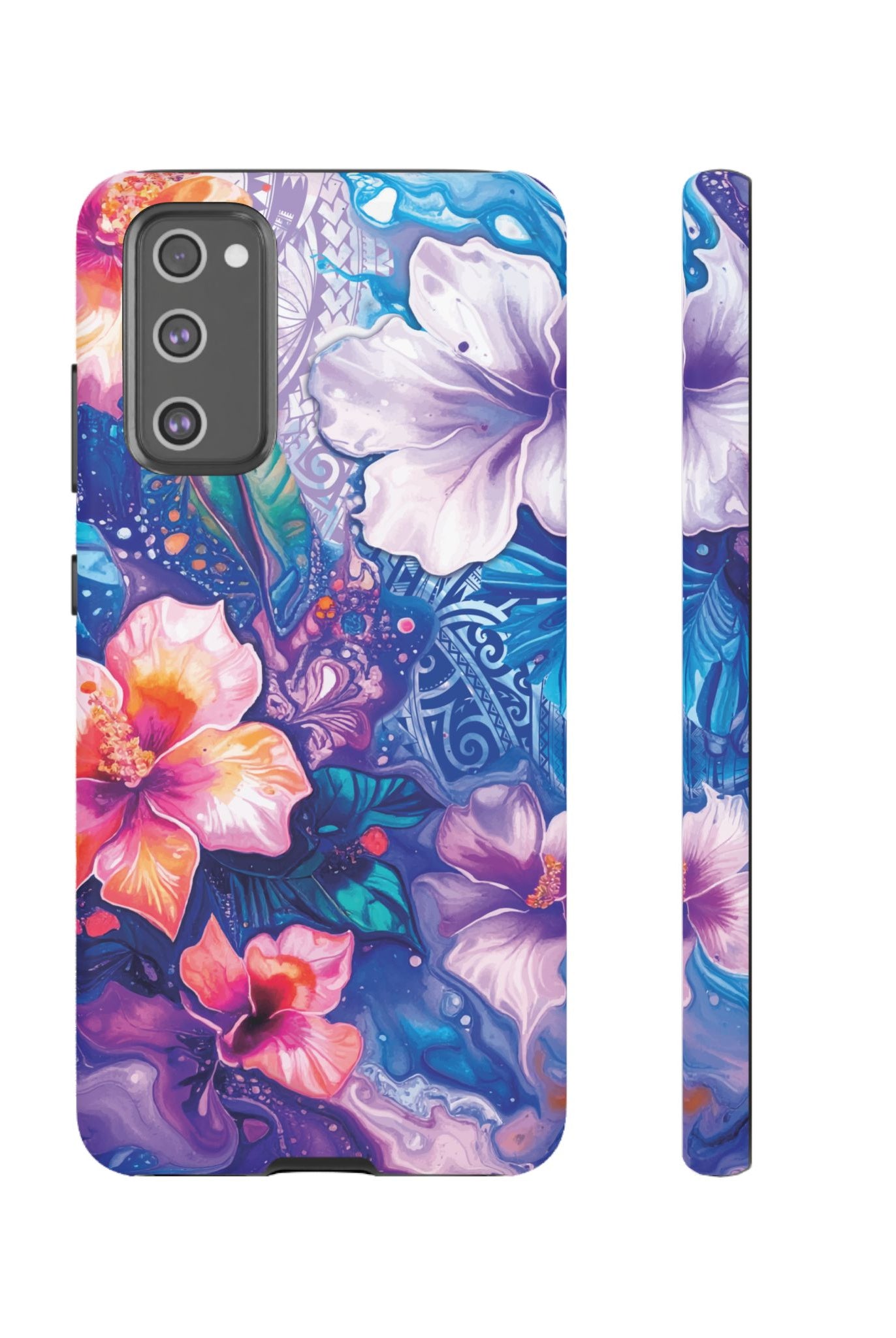 Aloha Wai Tough Samsung Galaxy Case Samsung Galaxy S20 FE Matte - Hawaiian Aloha Tropical Floral Design - The Local Banyan