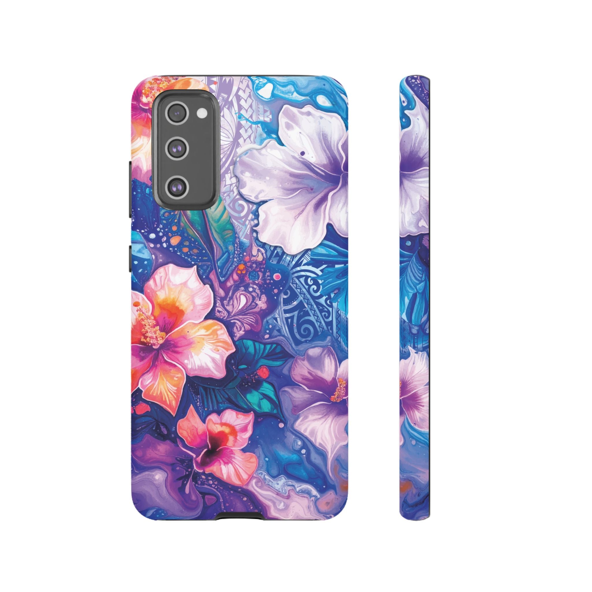 Aloha Wai Tough Samsung Galaxy Case Samsung Galaxy S20 FE Matte - Hawaiian Aloha Tropical Floral Design - The Local Banyan
