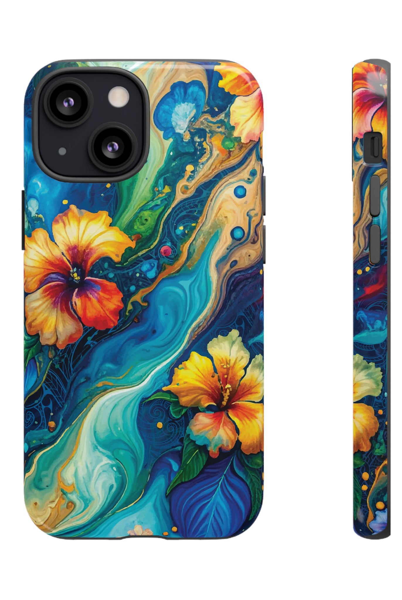 Aloalo Drift Tough Case for iPhone Phone Case The Local Banyan iPhone 13 Mini Glossy