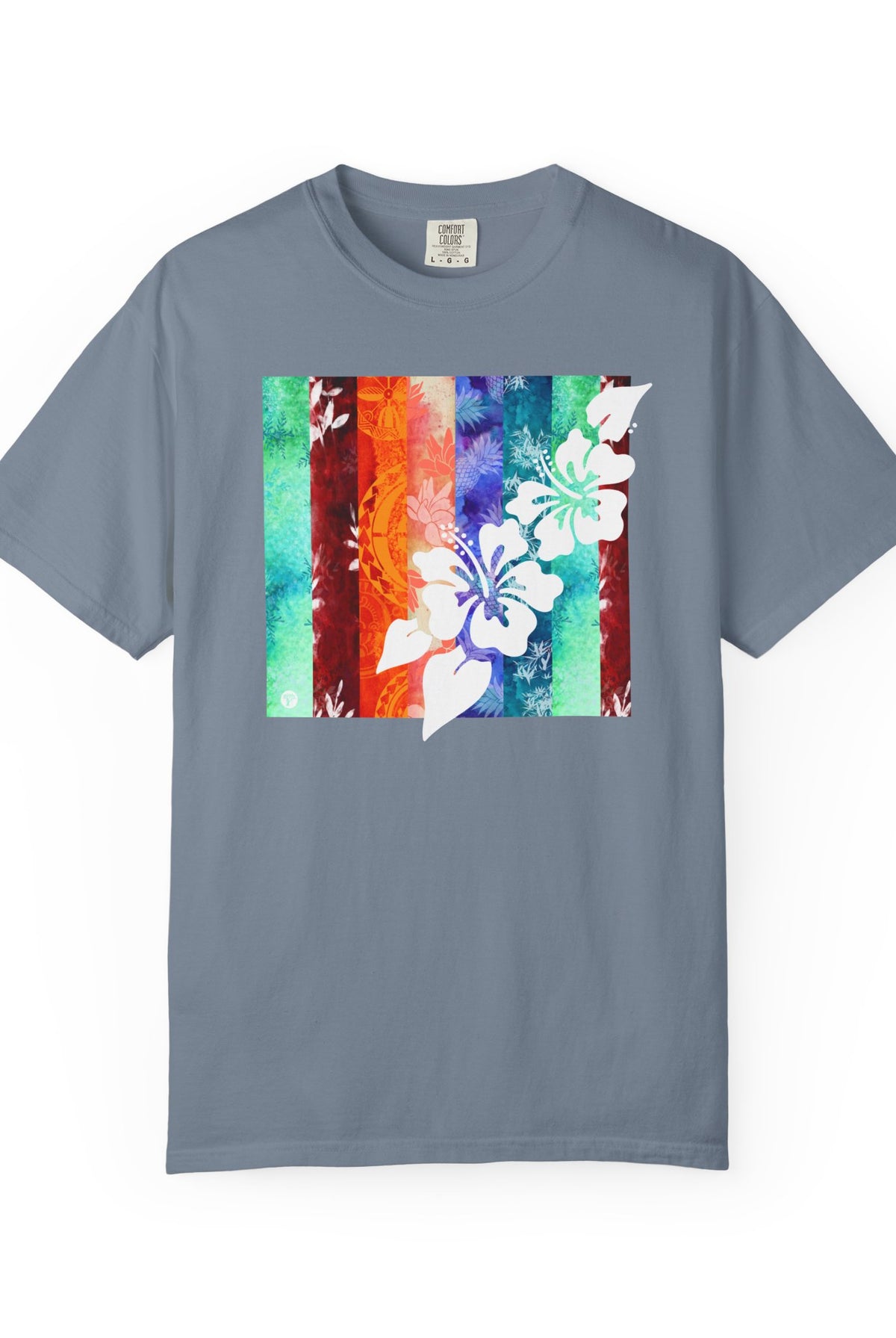 Tropical Vibes Soft Style Tee Blue Jean S The Local Banyan