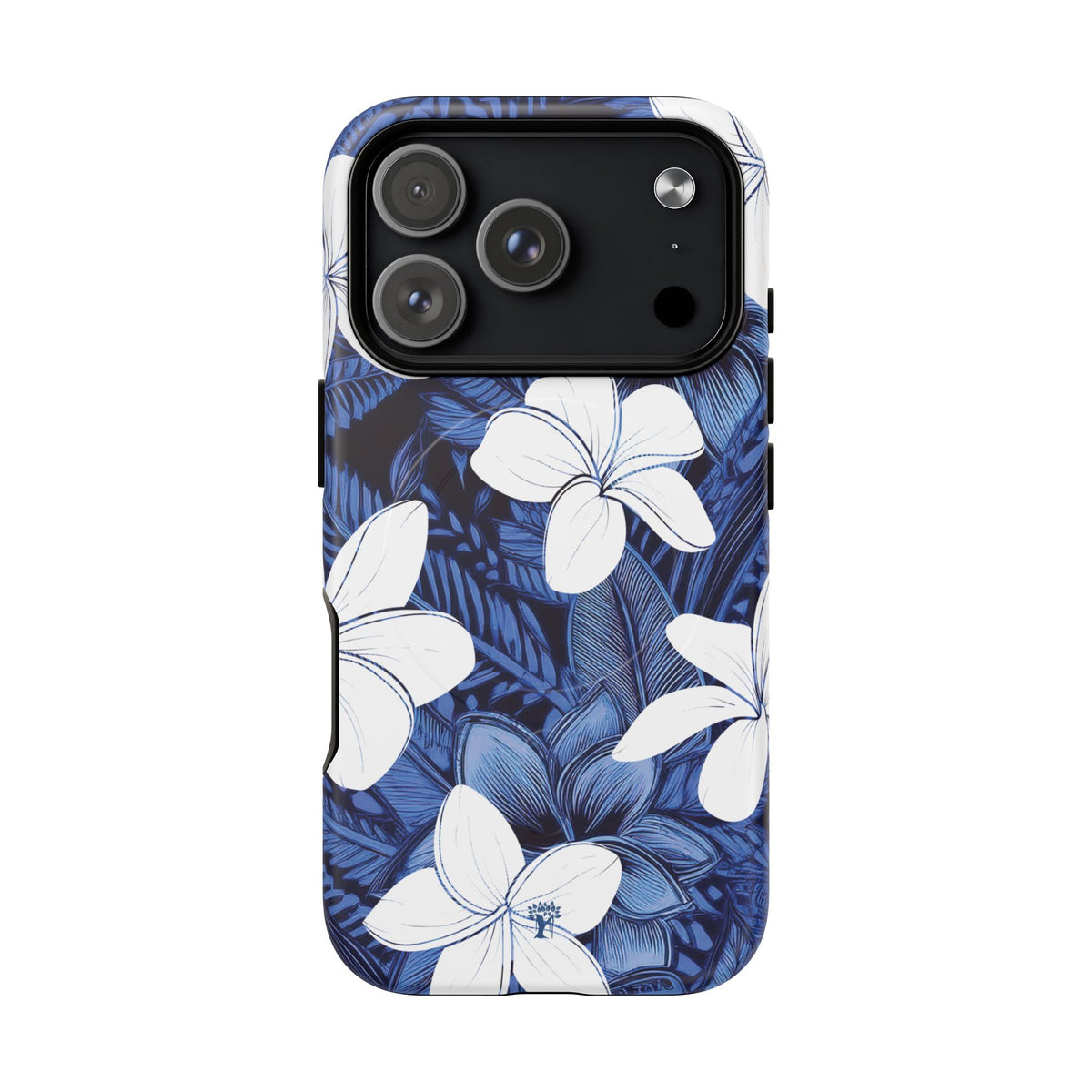 Eternal Blue Plumeria MagSafe Compatible Case for iPhone iPhone 17 Pro Matte The Local Banyan