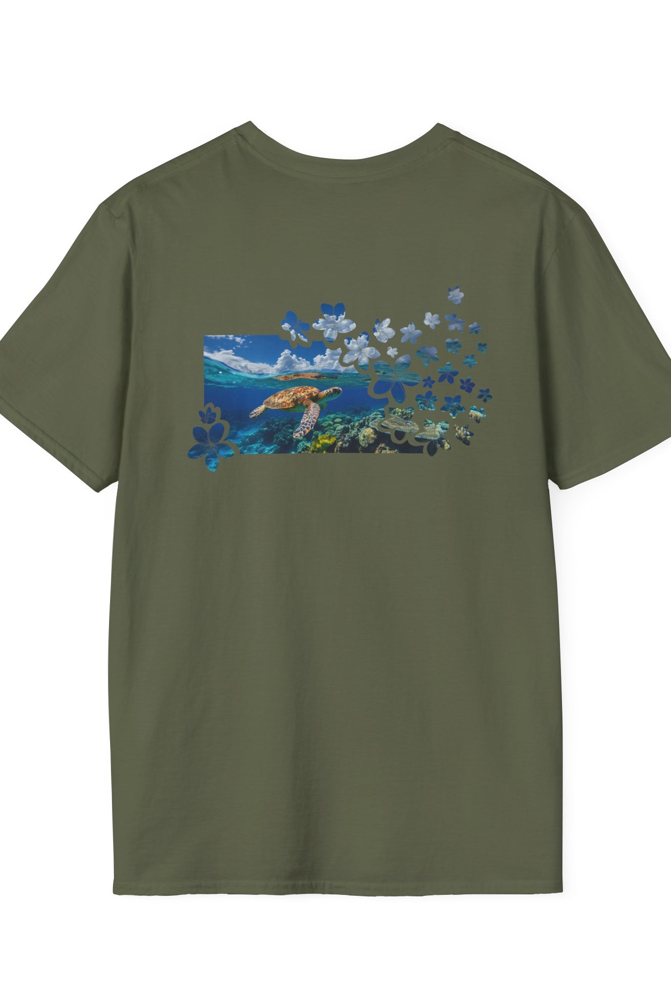 Turtle's Tranquility Paradise Soft Style Tee T-Shirt