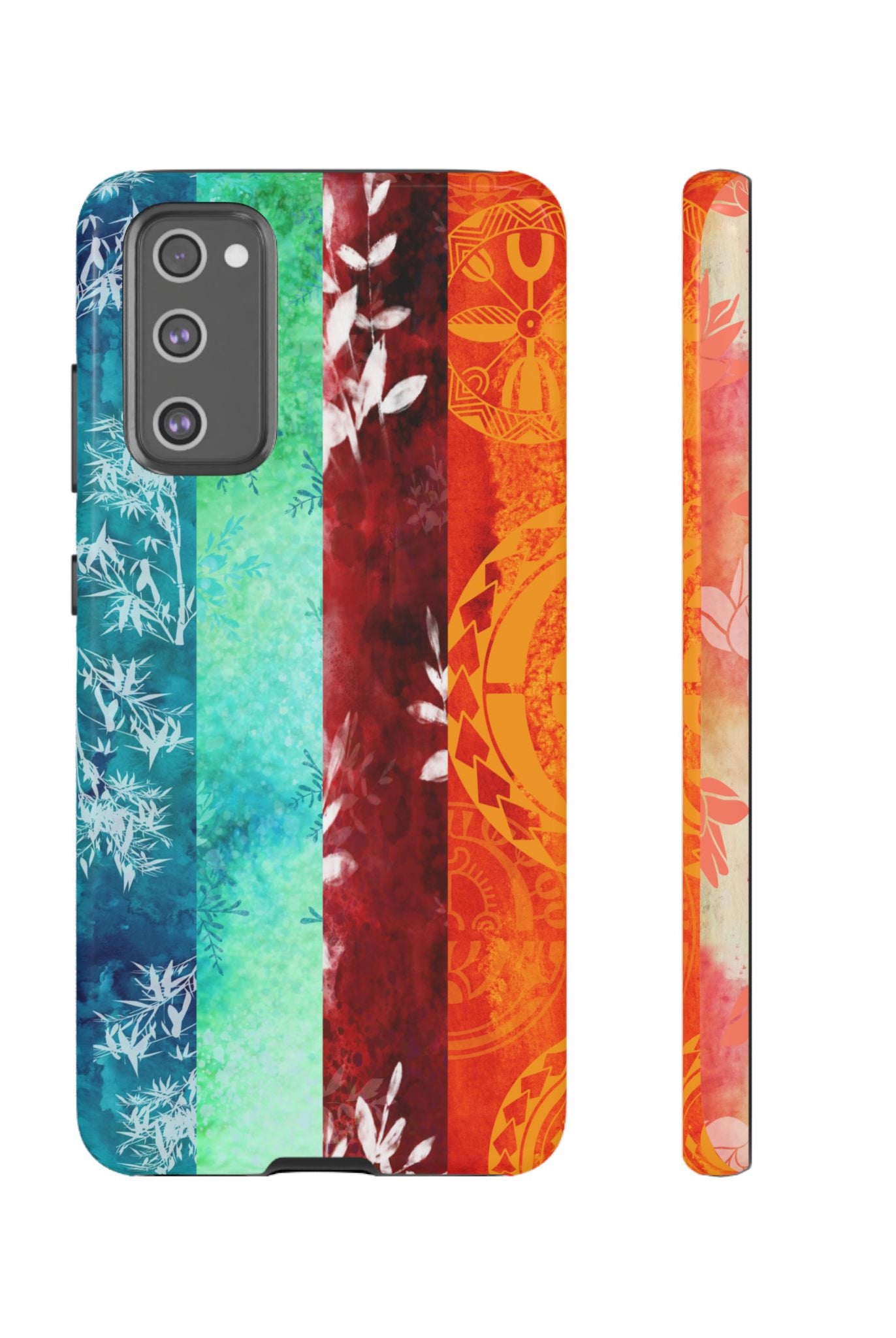 Island Vibes Tough Samsung Galaxy Case Samsung Galaxy S20 FE Glossy - Hawaiian Colorful Tropical Floral Design - The Local Banyan