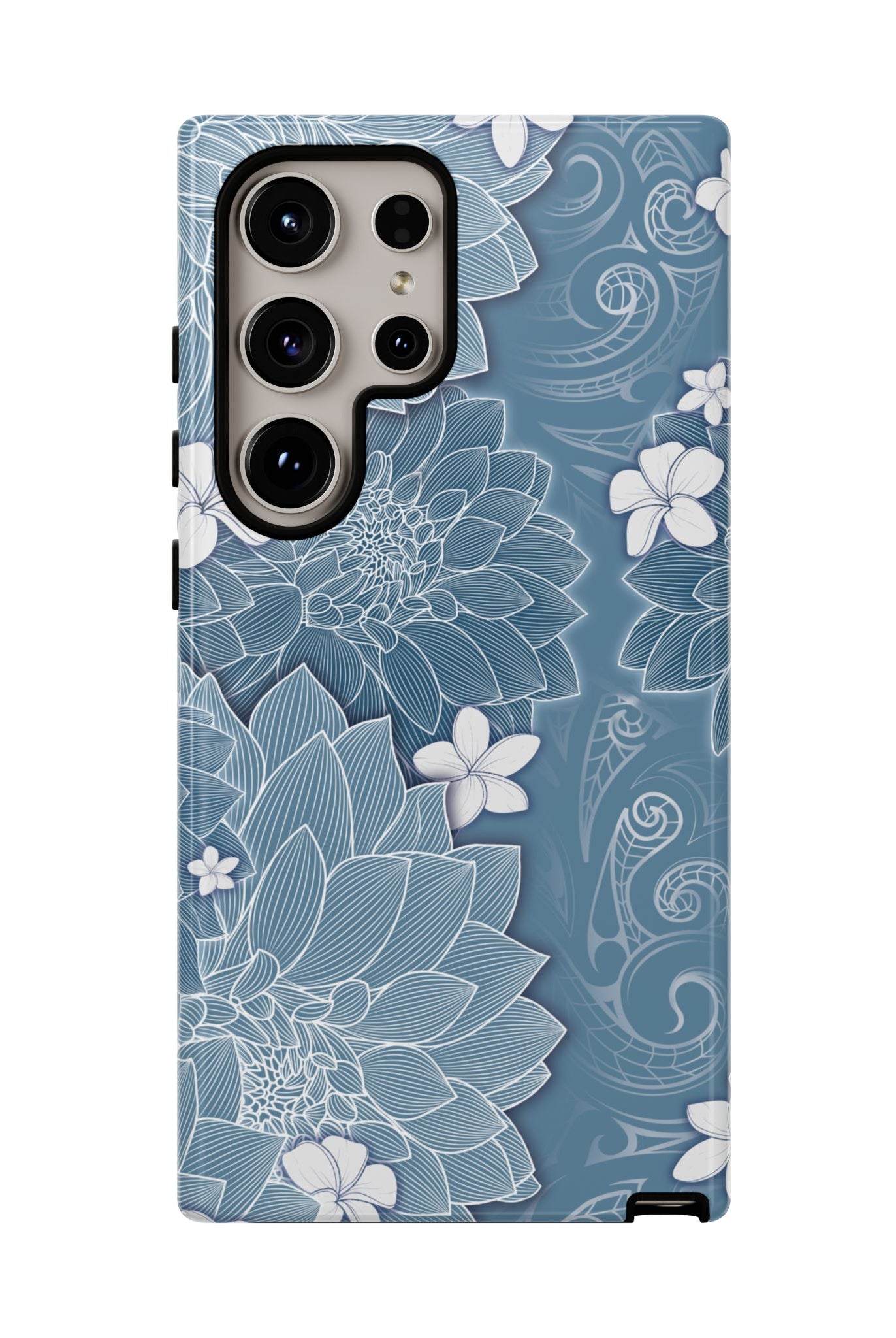 Pua La Tough Samsung Galaxy Case Side View - Dual Layer Drop Protection Hawaiian Phone Case - The Local Banyan