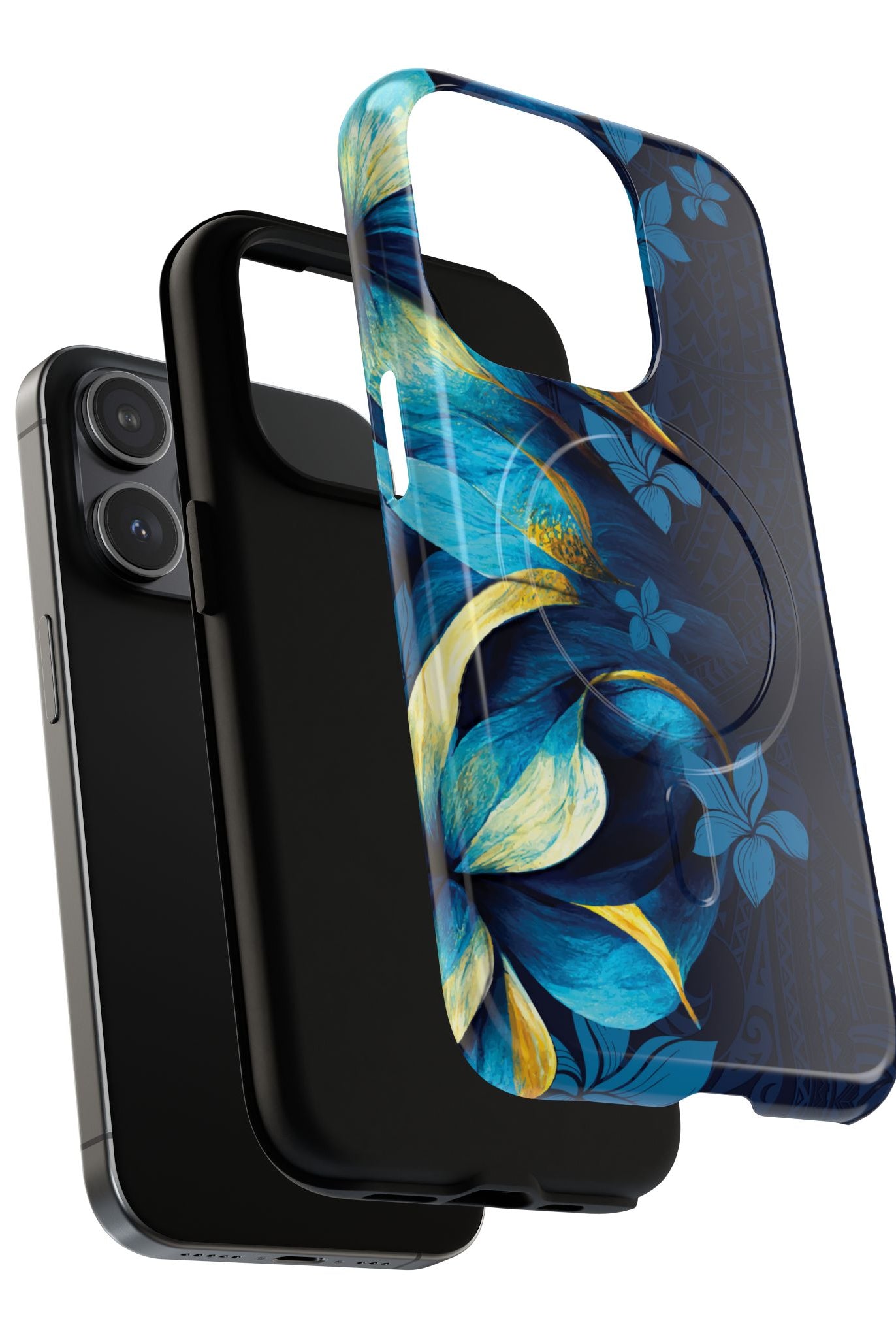 Po Mahina MagSafe iPhone Case Side View - Dual Layer Drop Protection Hawaiian Phone Case - The Local Banyan