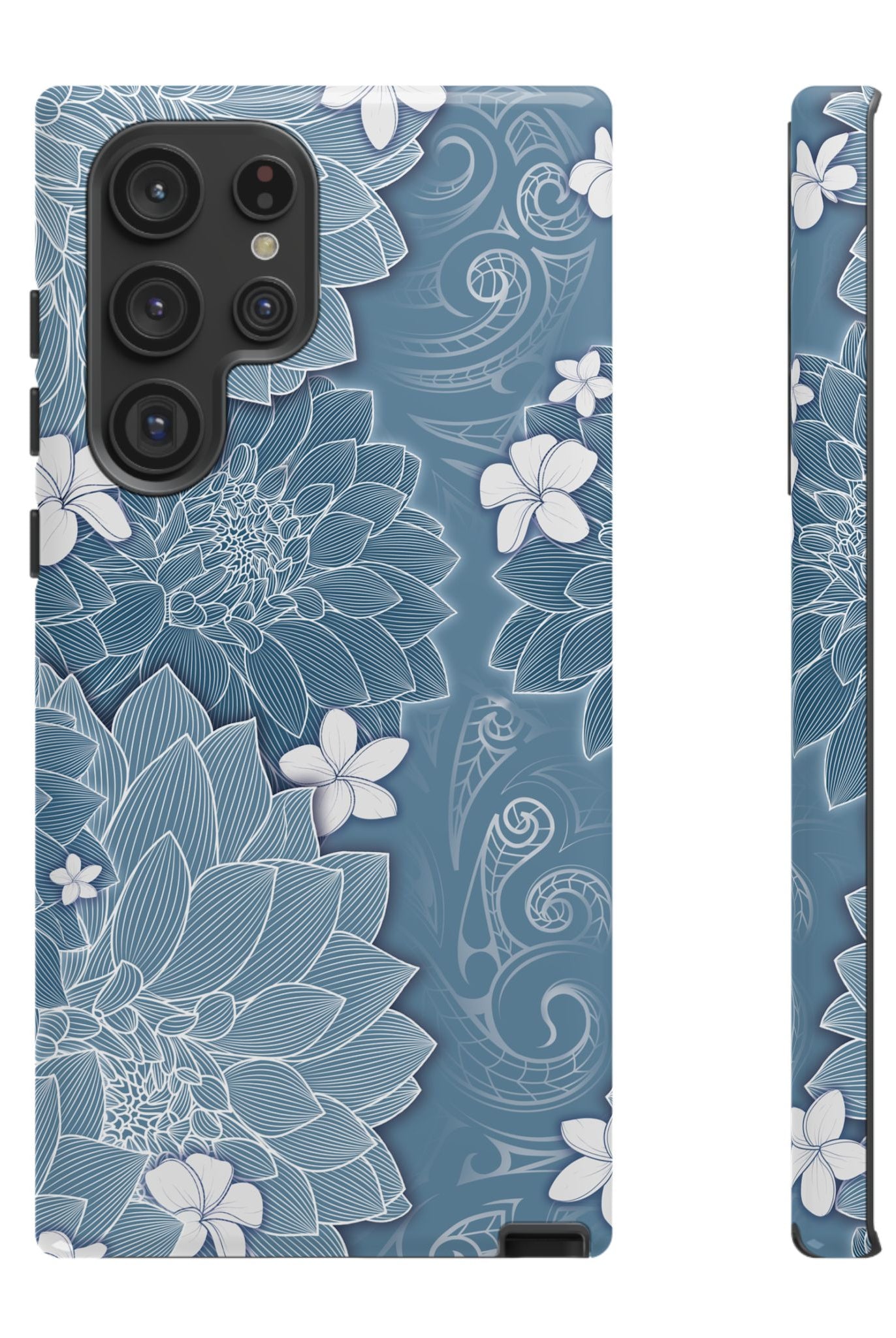 Pua La Tough Samsung Galaxy Case Side View - Dual Layer Drop Protection Hawaiian Phone Case - The Local Banyan