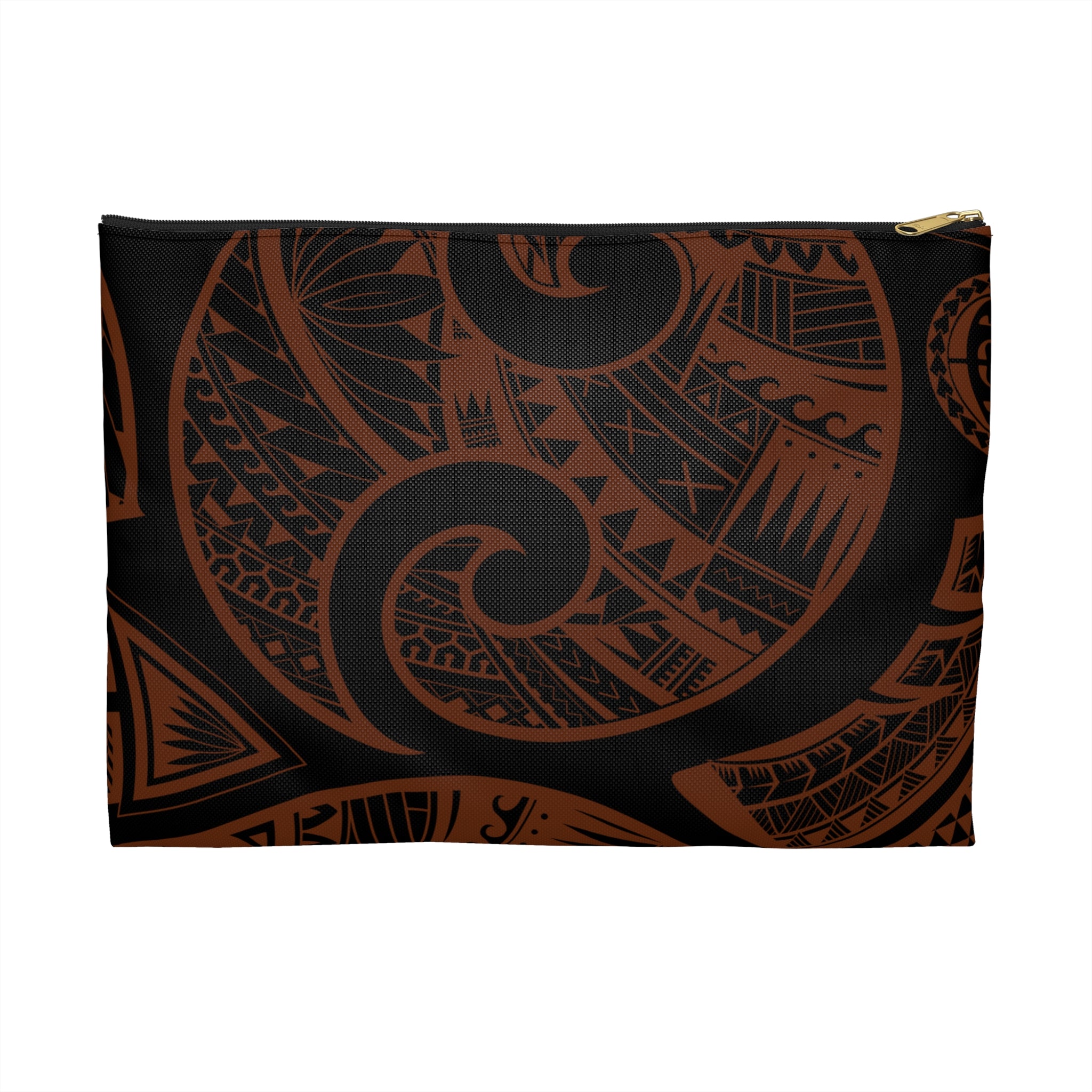 Cinnamon Brown Travel Pouch Bag Pouches The Local Banyan Large Black zipper
