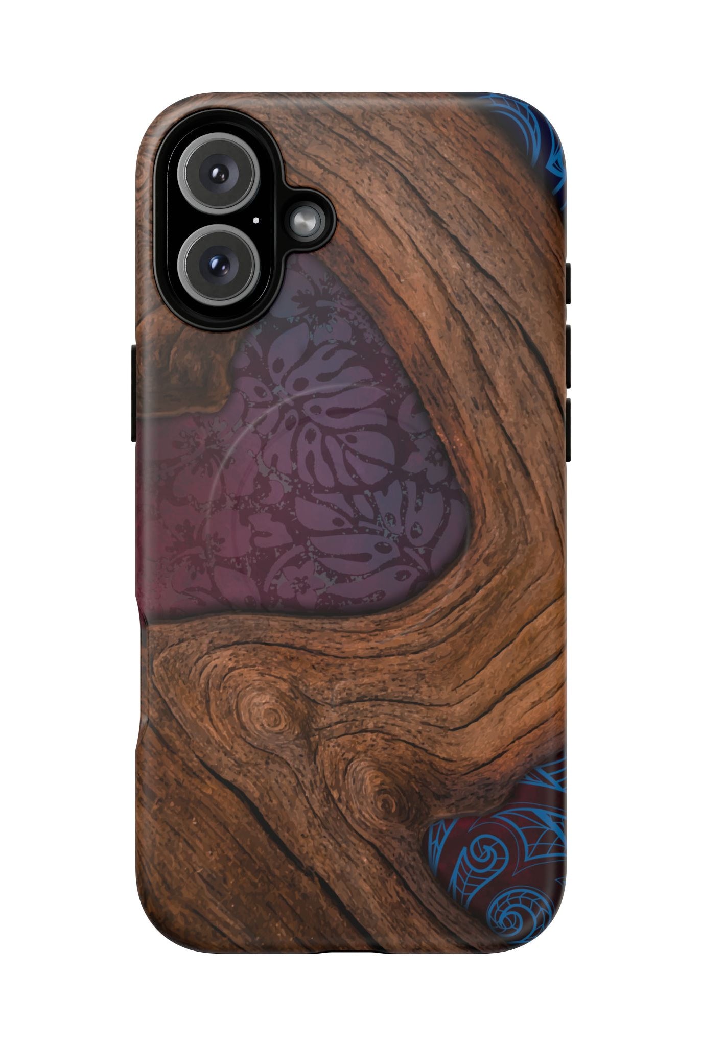 Rooted MagSafe iPhone Case Side View - Dual Layer Drop Protection Hawaiian Phone Case - The Local Banyan