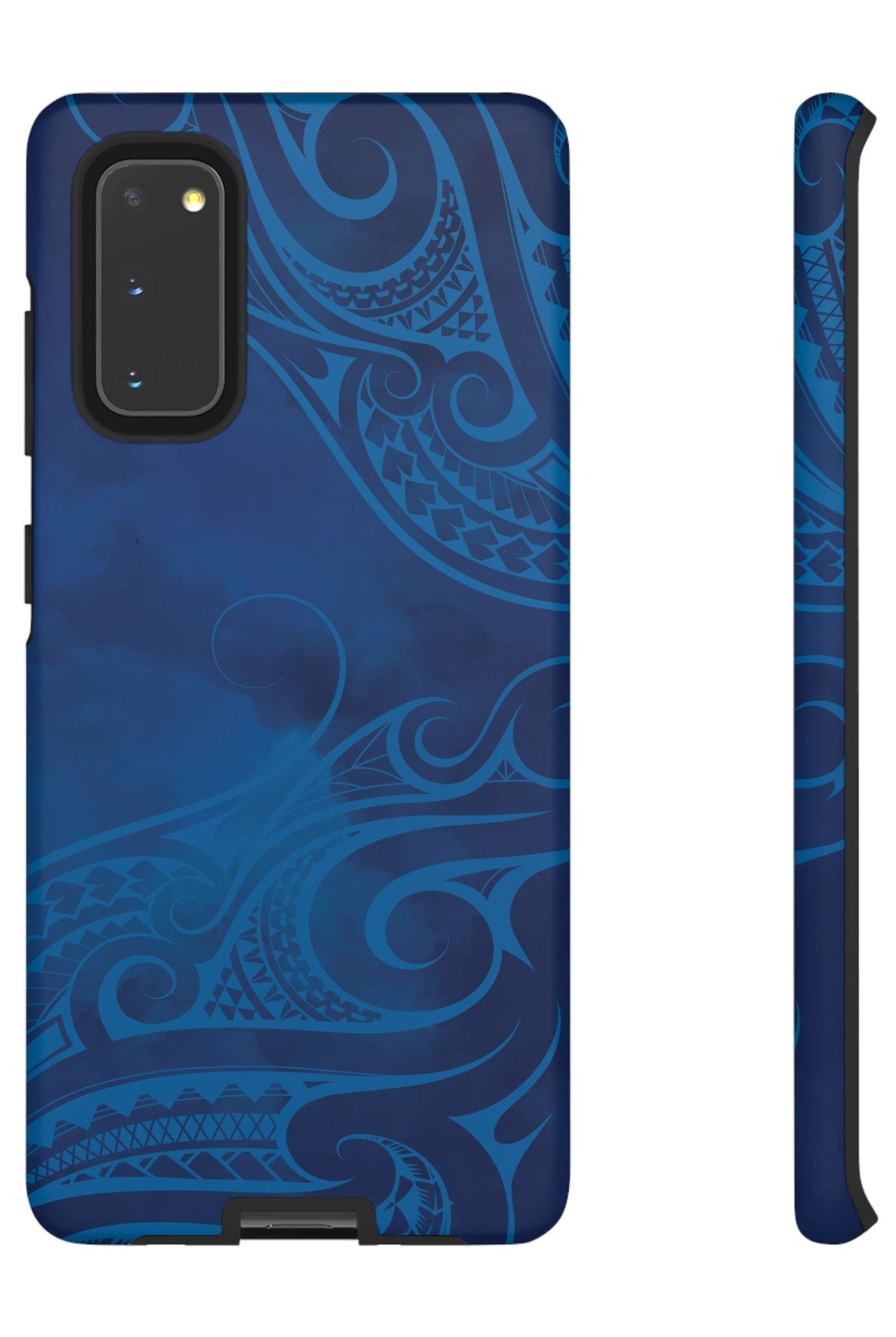 Kai Legacy Tough Samsung Galaxy Case Samsung Galaxy S20 Matte - Hawaiian Ocean Blue Polynesian Tribal Design - The Local Banyan